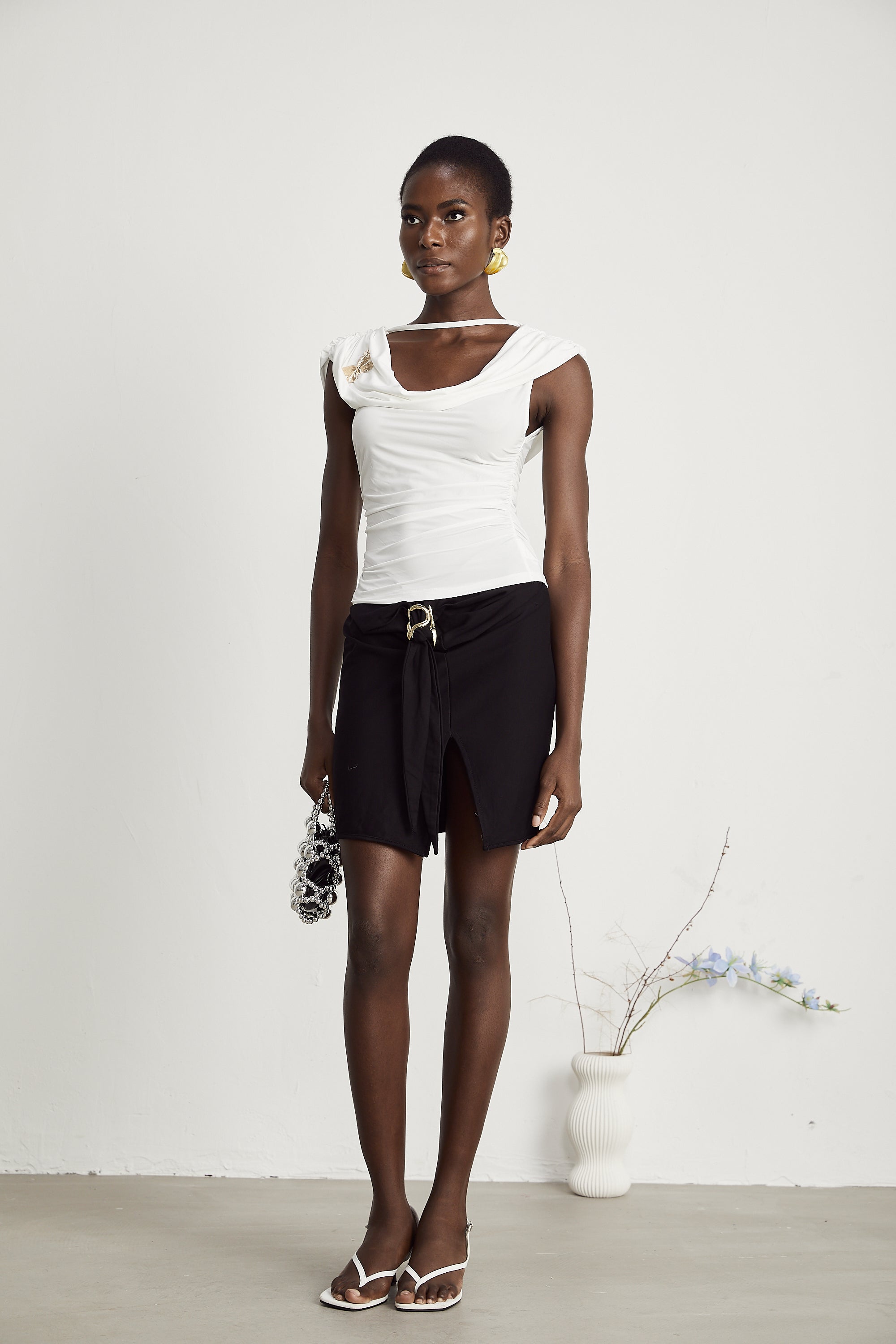 Capucine kelebek top