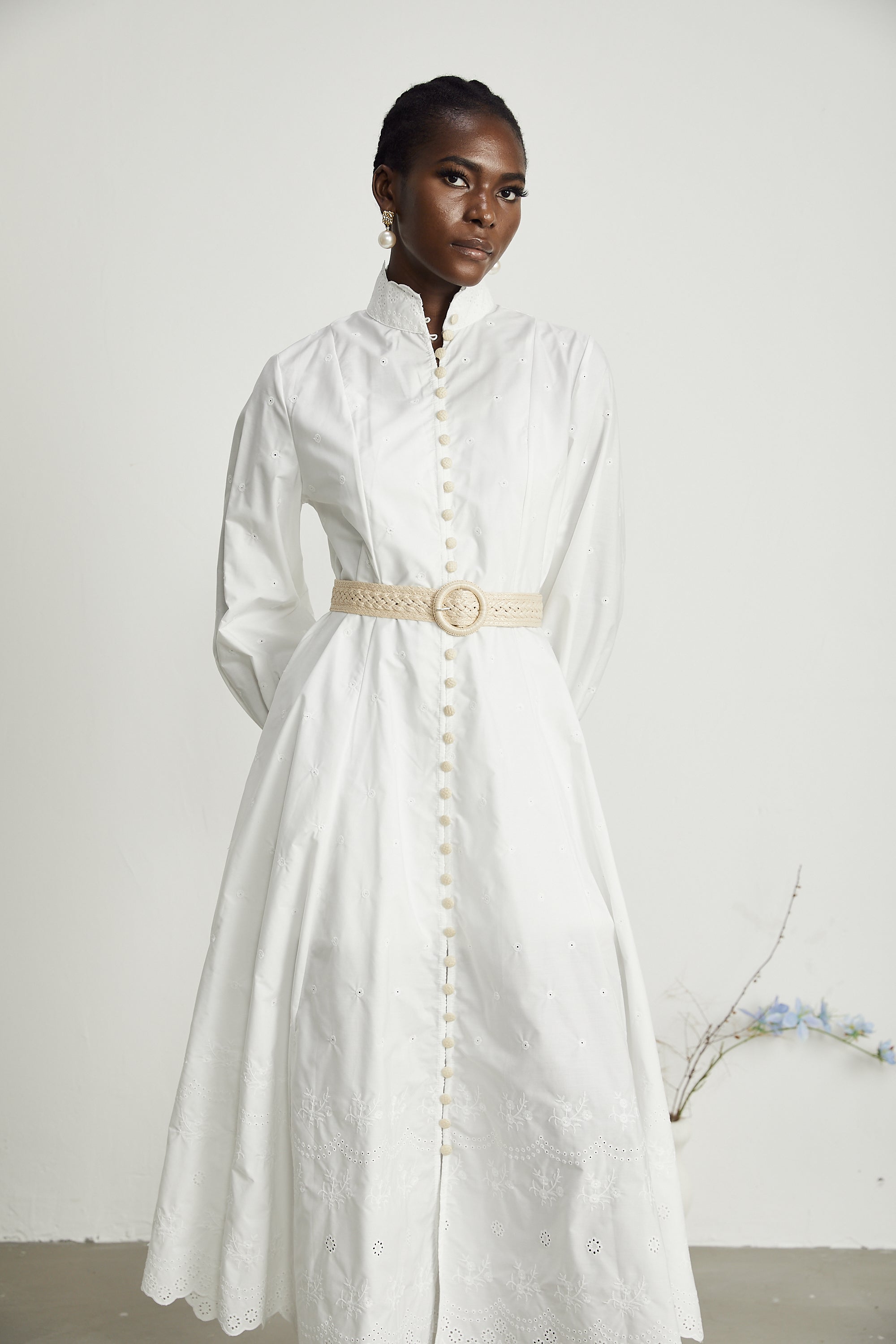 Apolline midi elbise