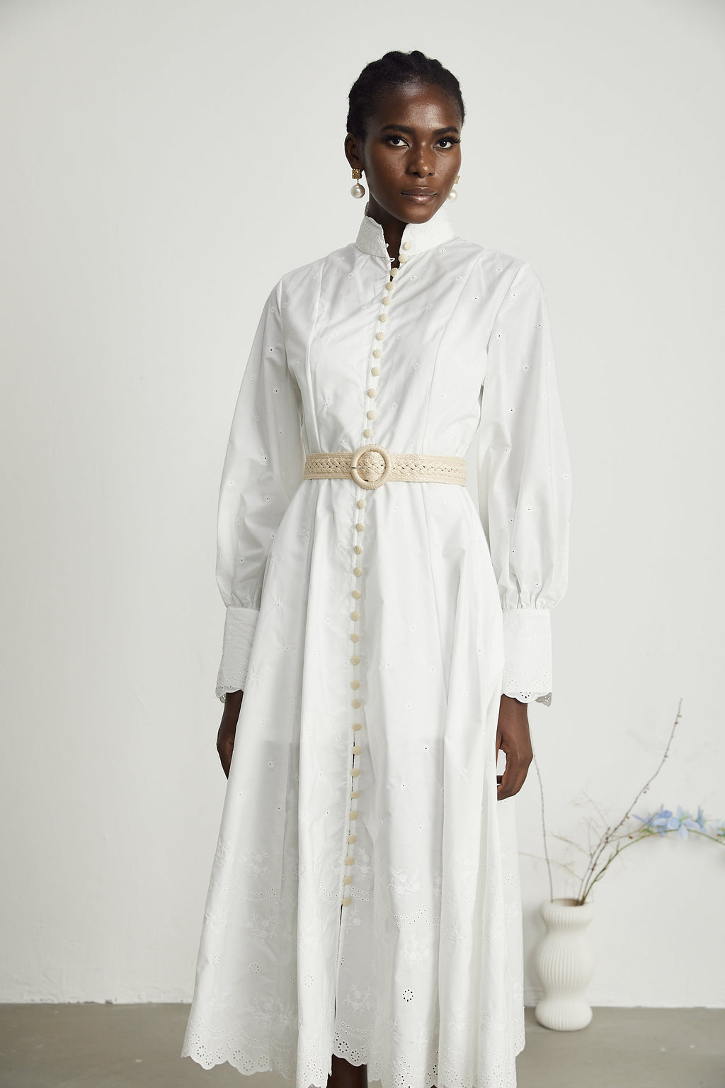 Apolline midi elbise