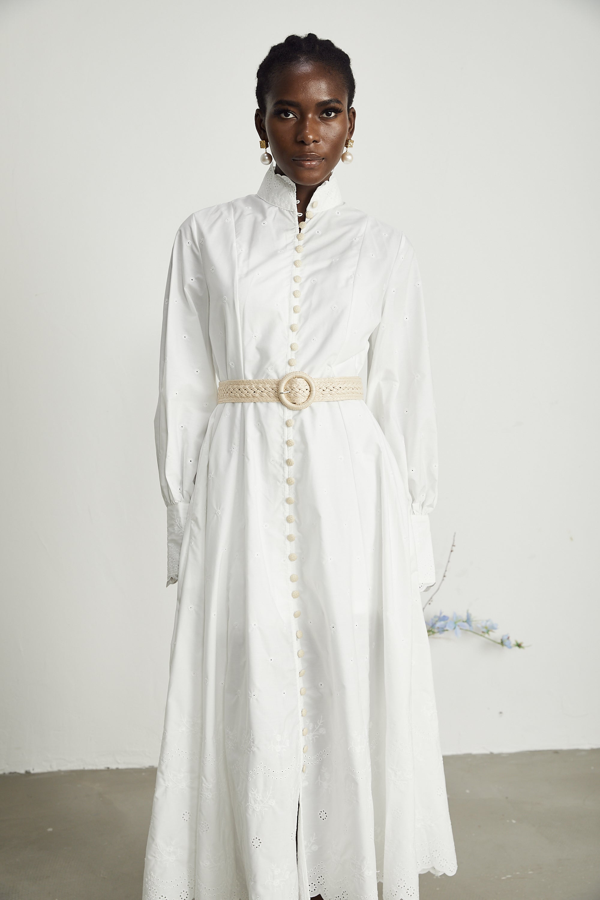 Apolline midi elbise