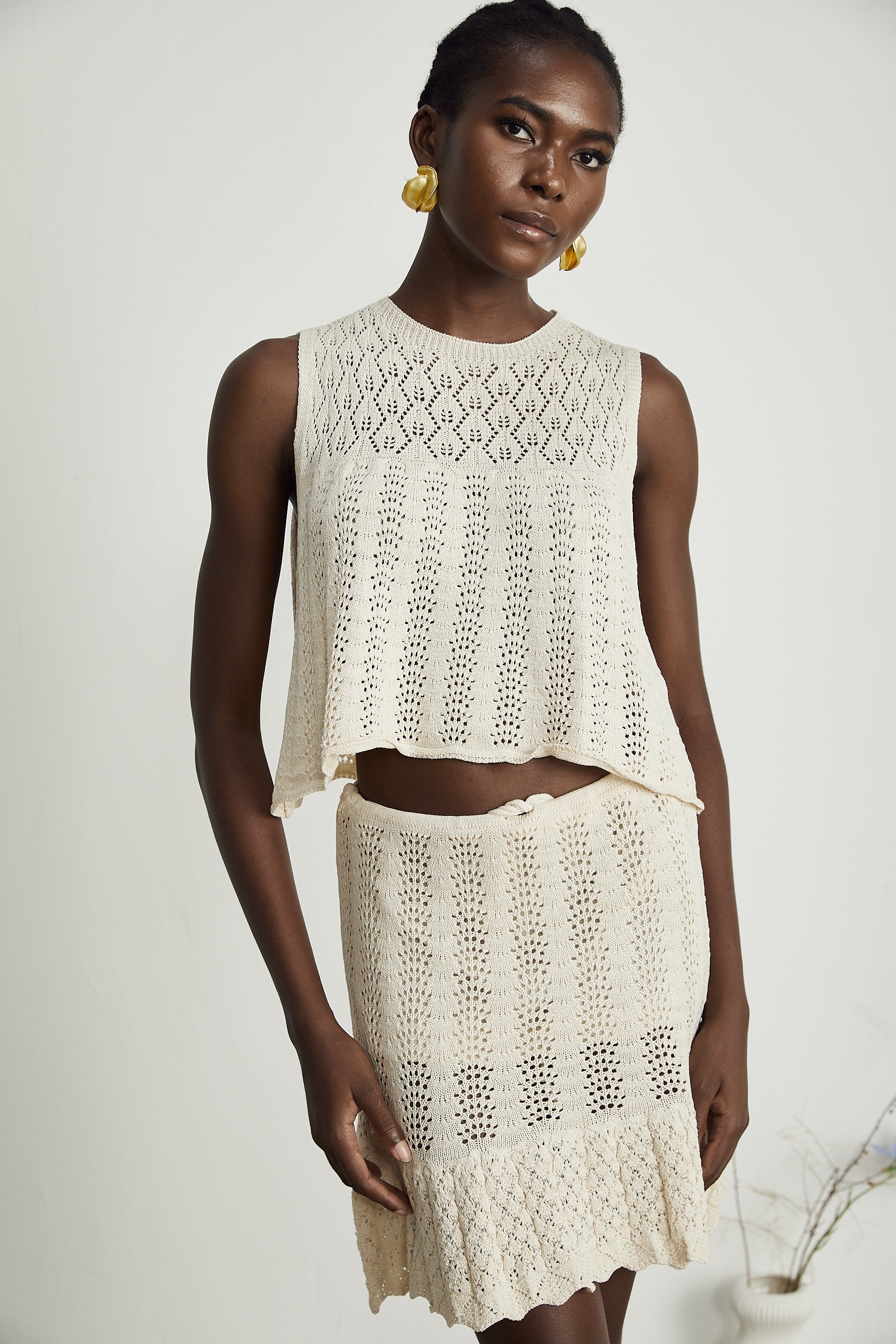 Clarabelle top ve etek takım