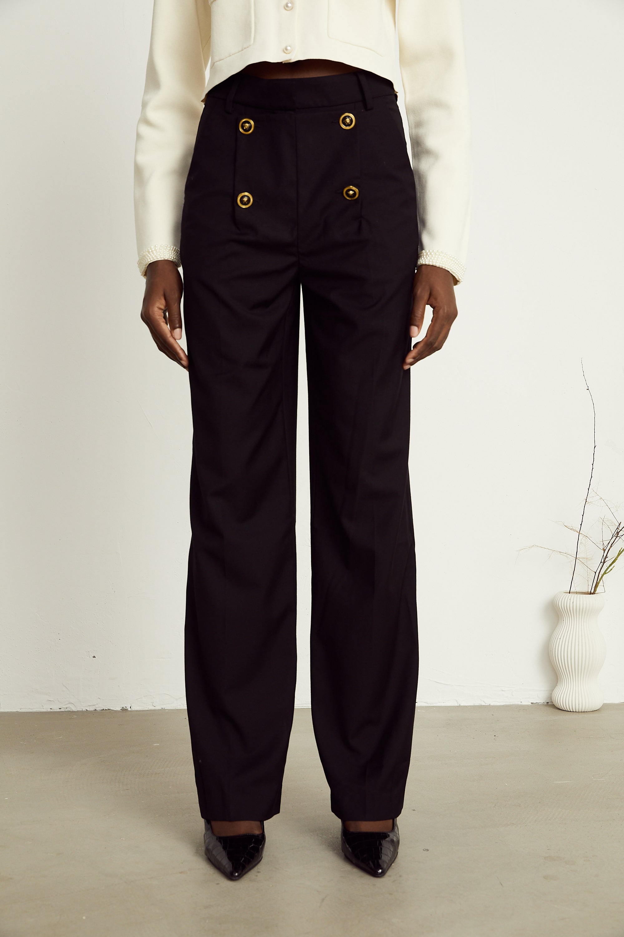 Calixte geniş paça pantolon