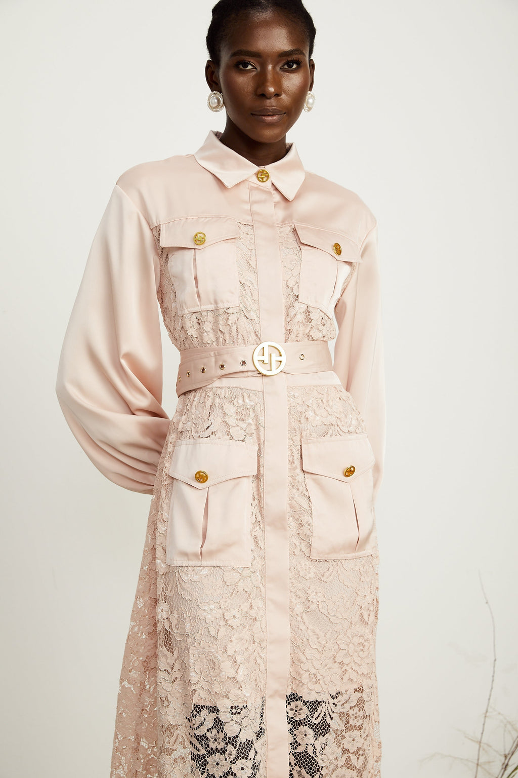 Delphine cepli midi elbise