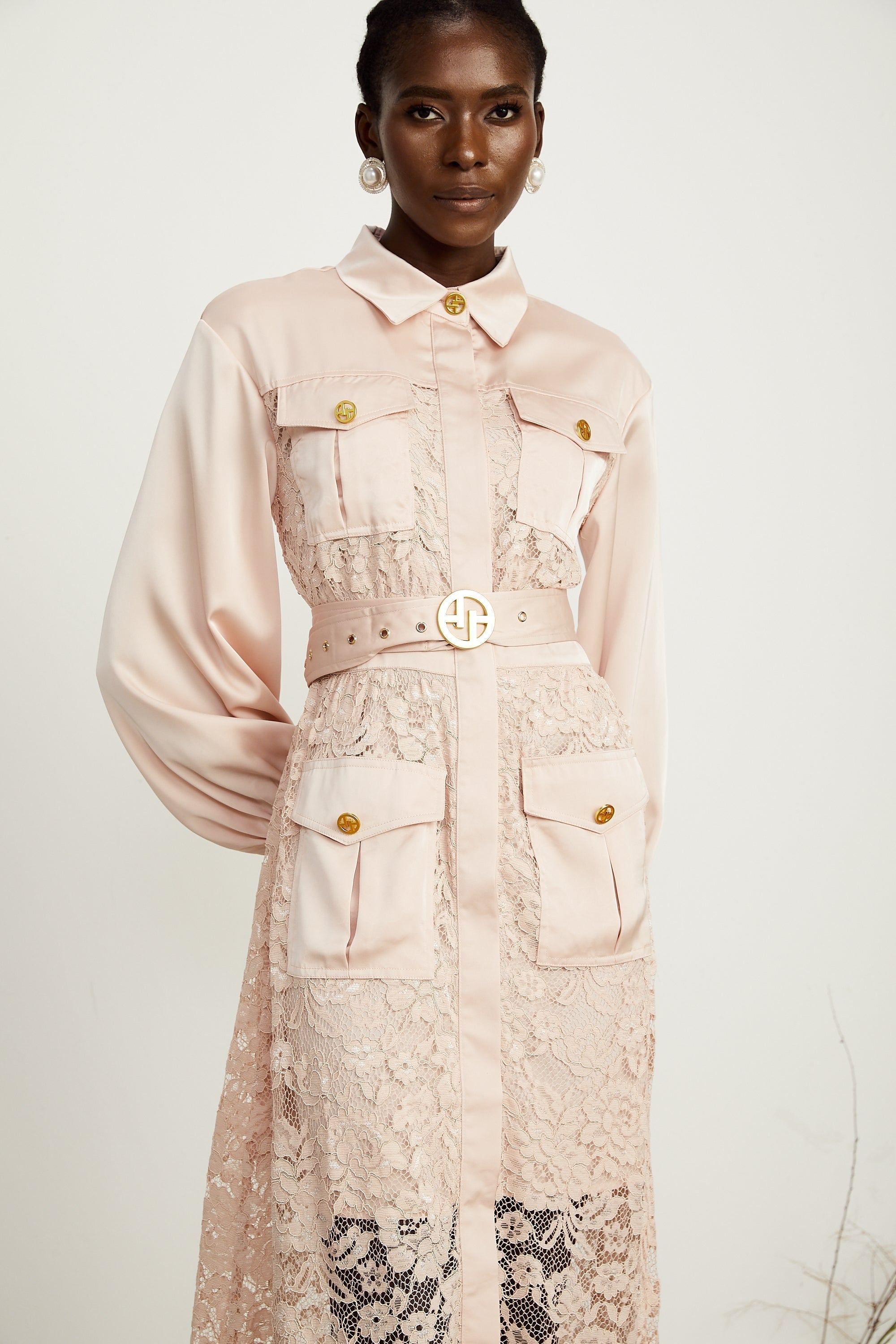 Delphine cepli midi elbise