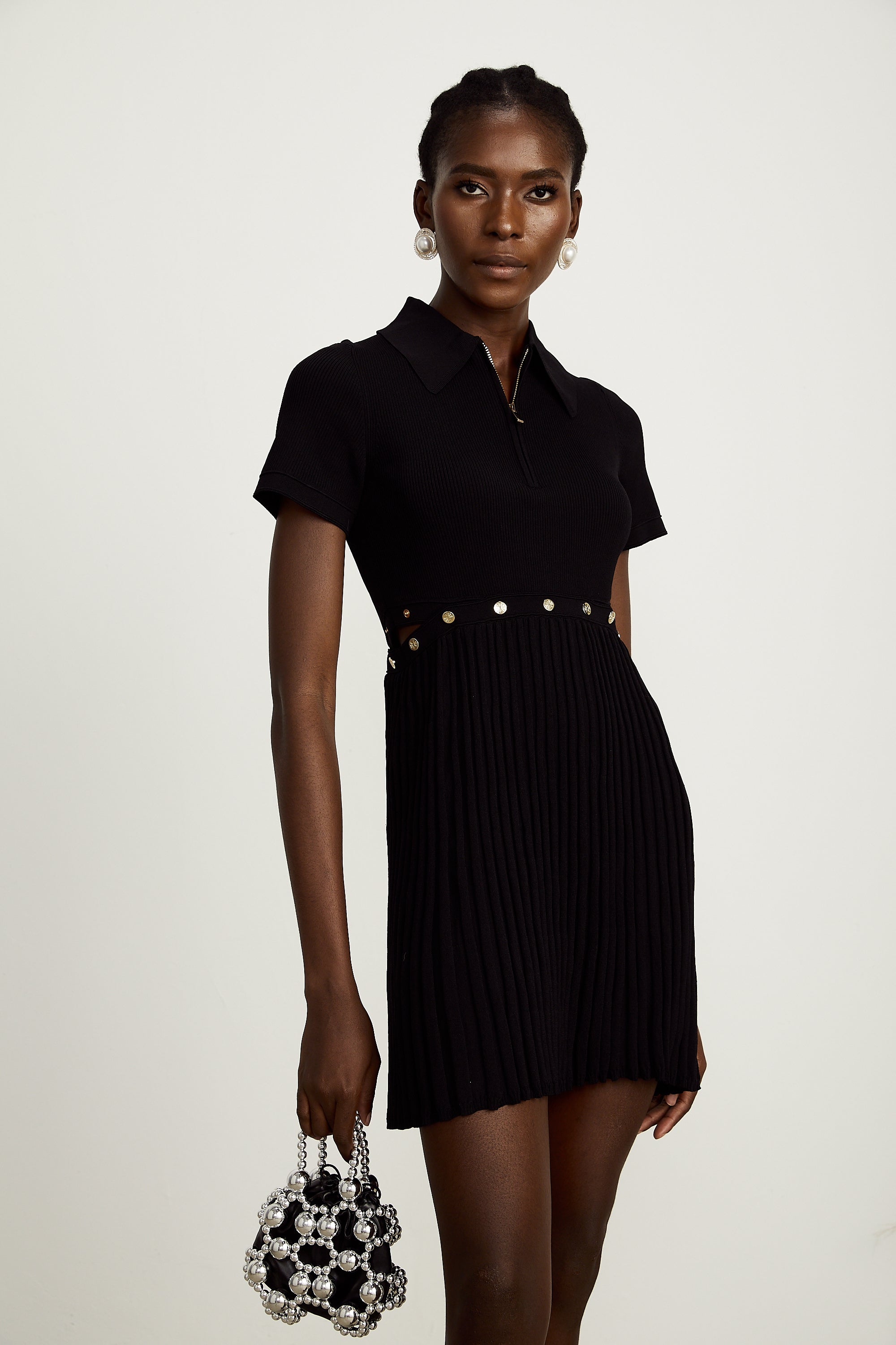 Coline pile mini elbise