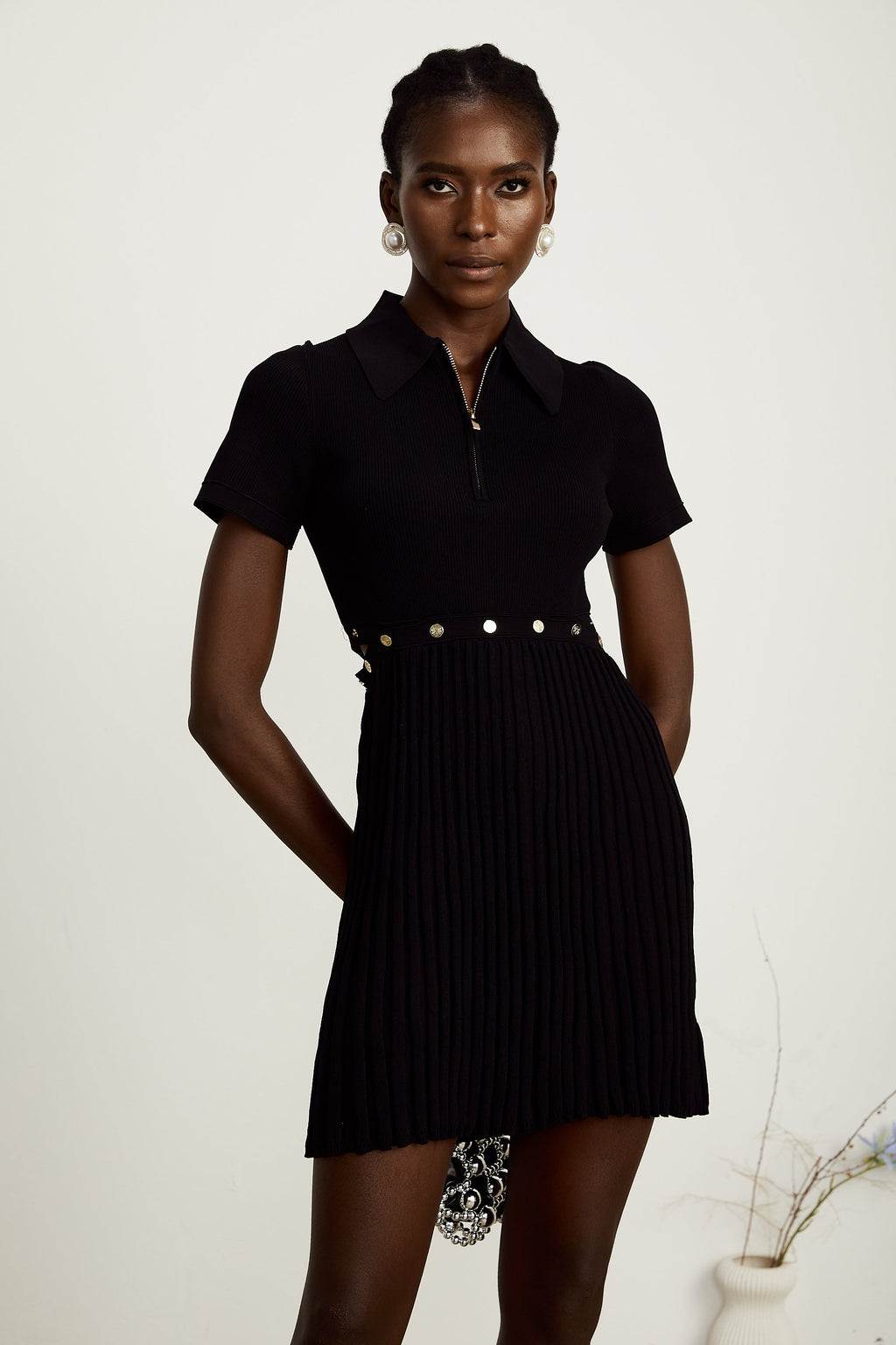 Coline pile mini elbise