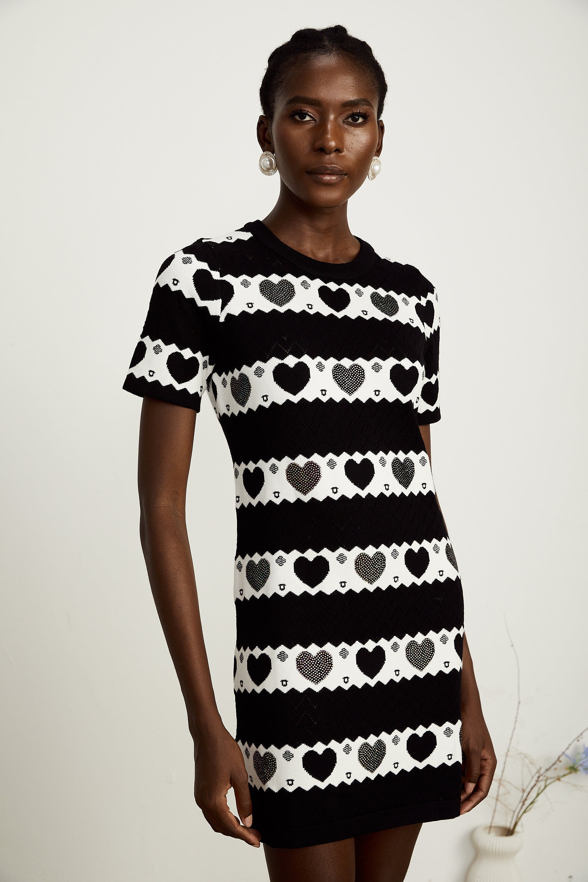 Clothilde örgü mini elbise