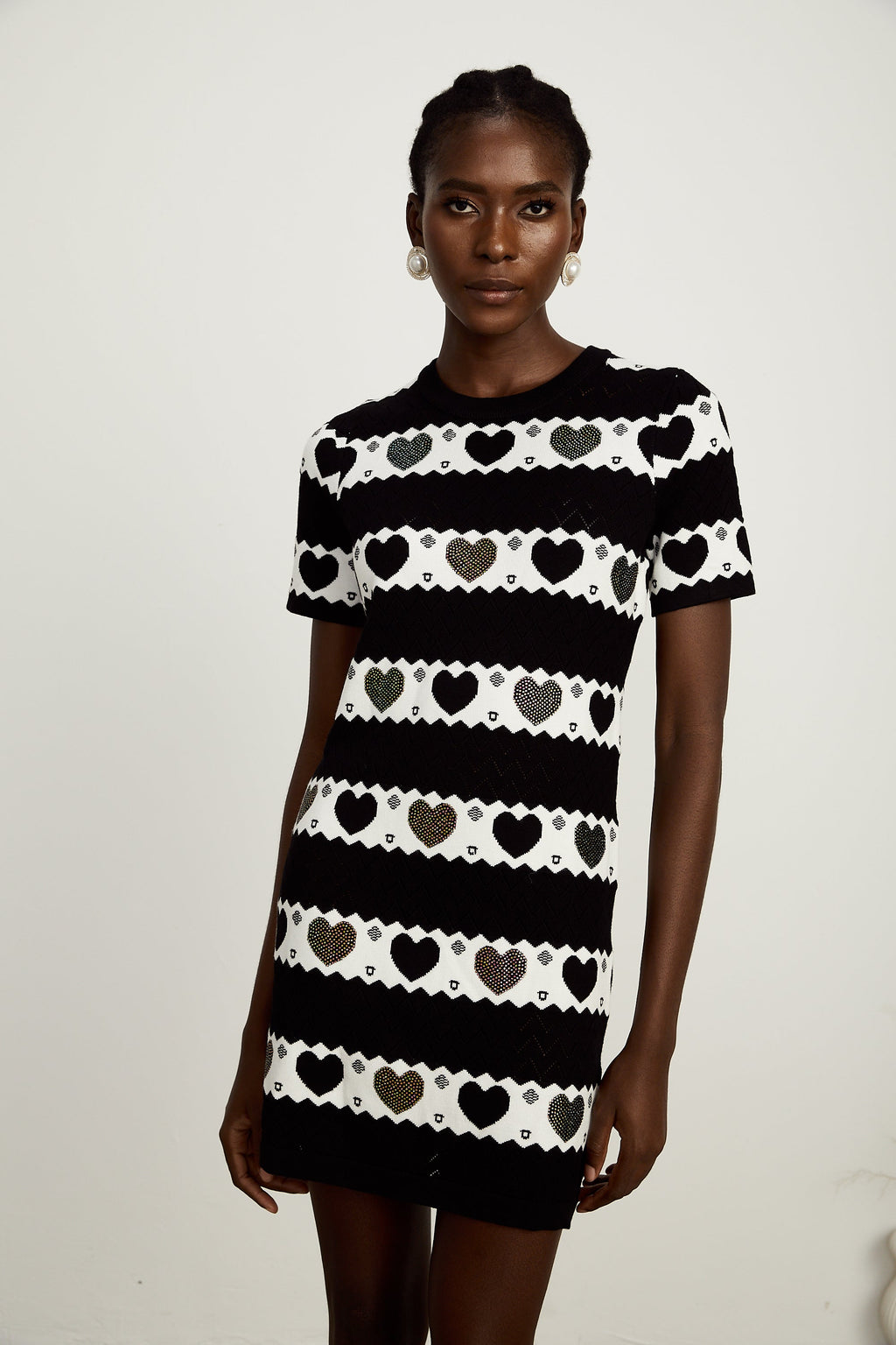 Clothilde örgü mini elbise