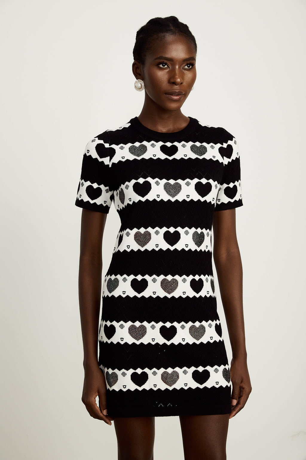 Clothilde örgü mini elbise