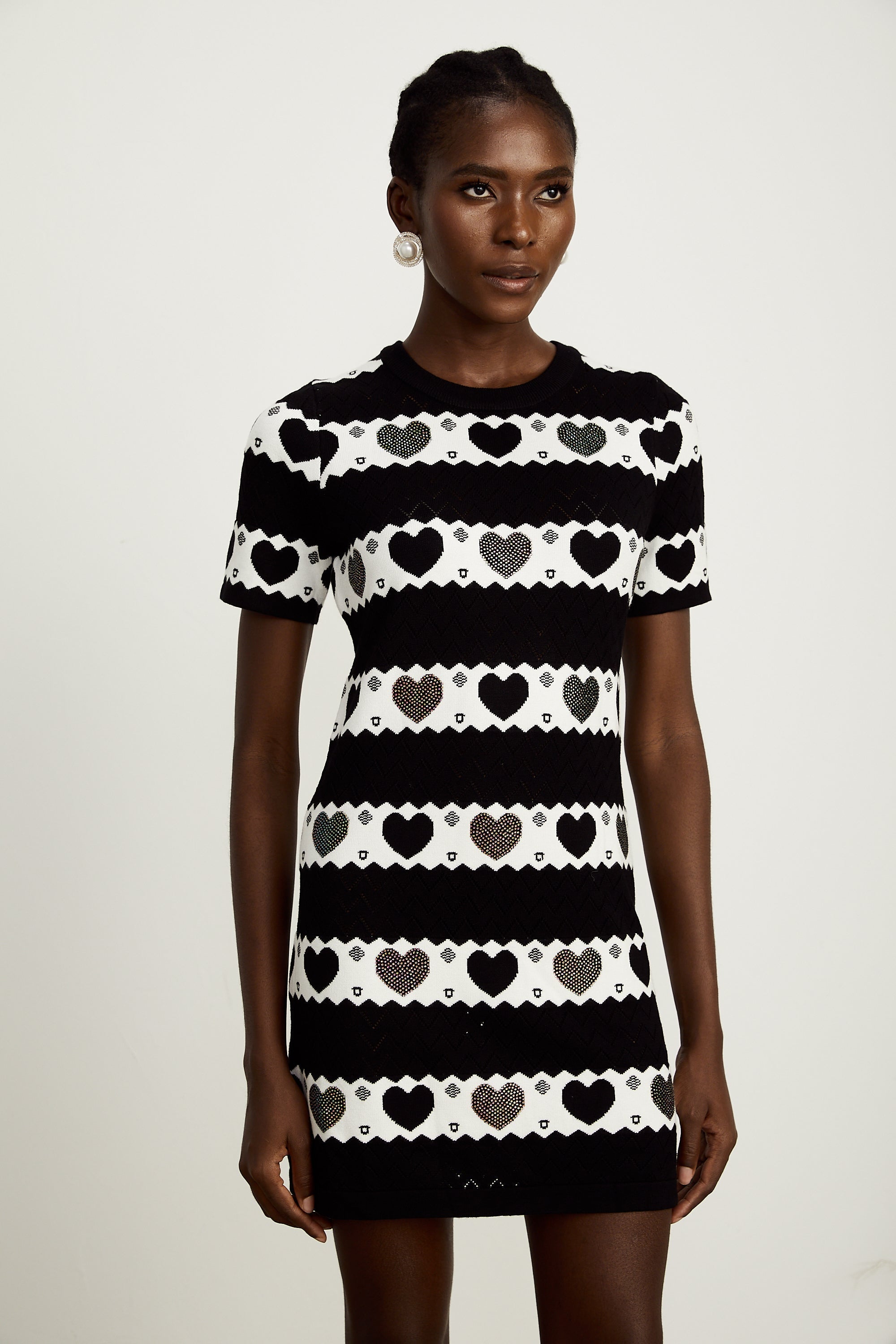 Clothilde örgü mini elbise