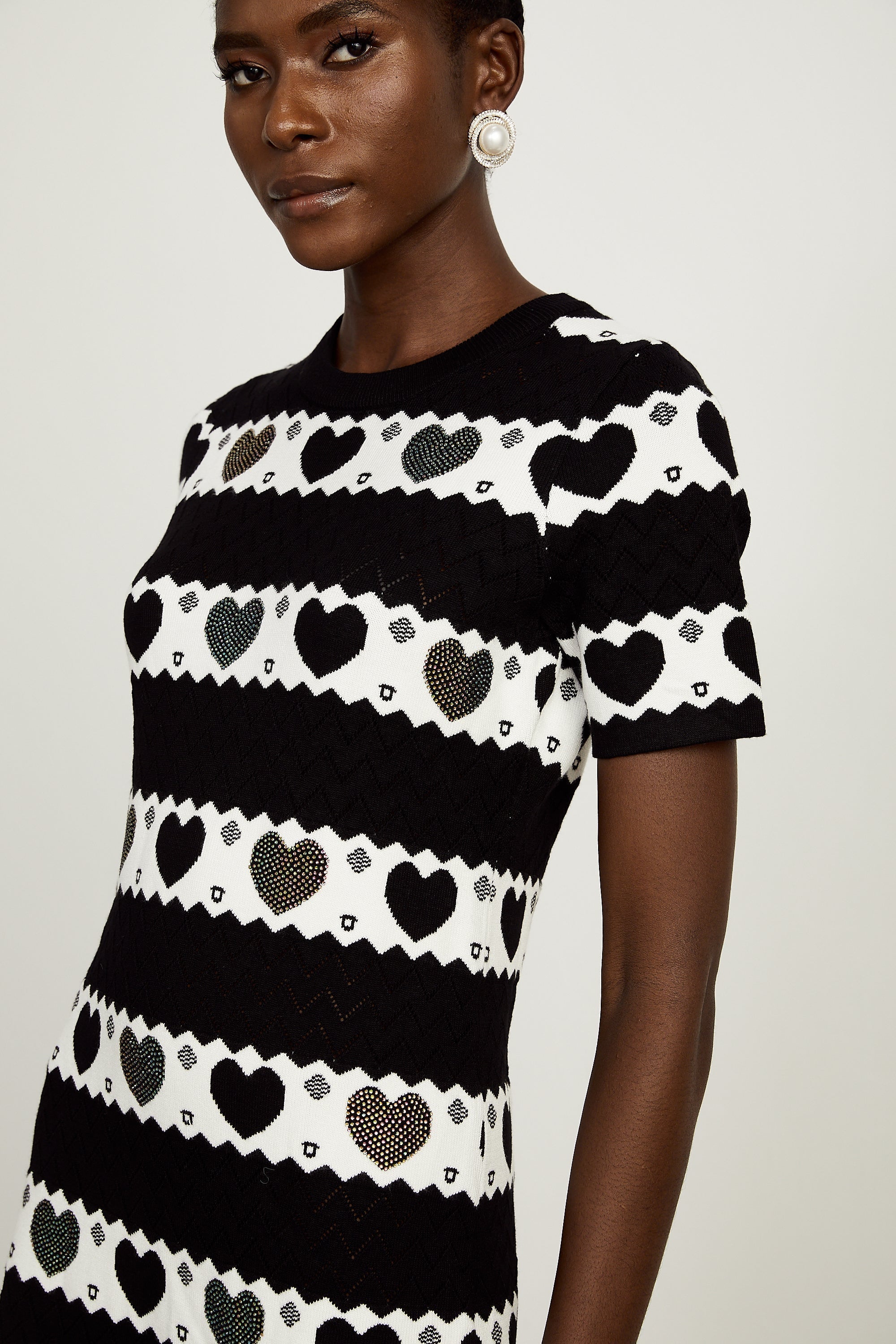 Clothilde örgü mini elbise