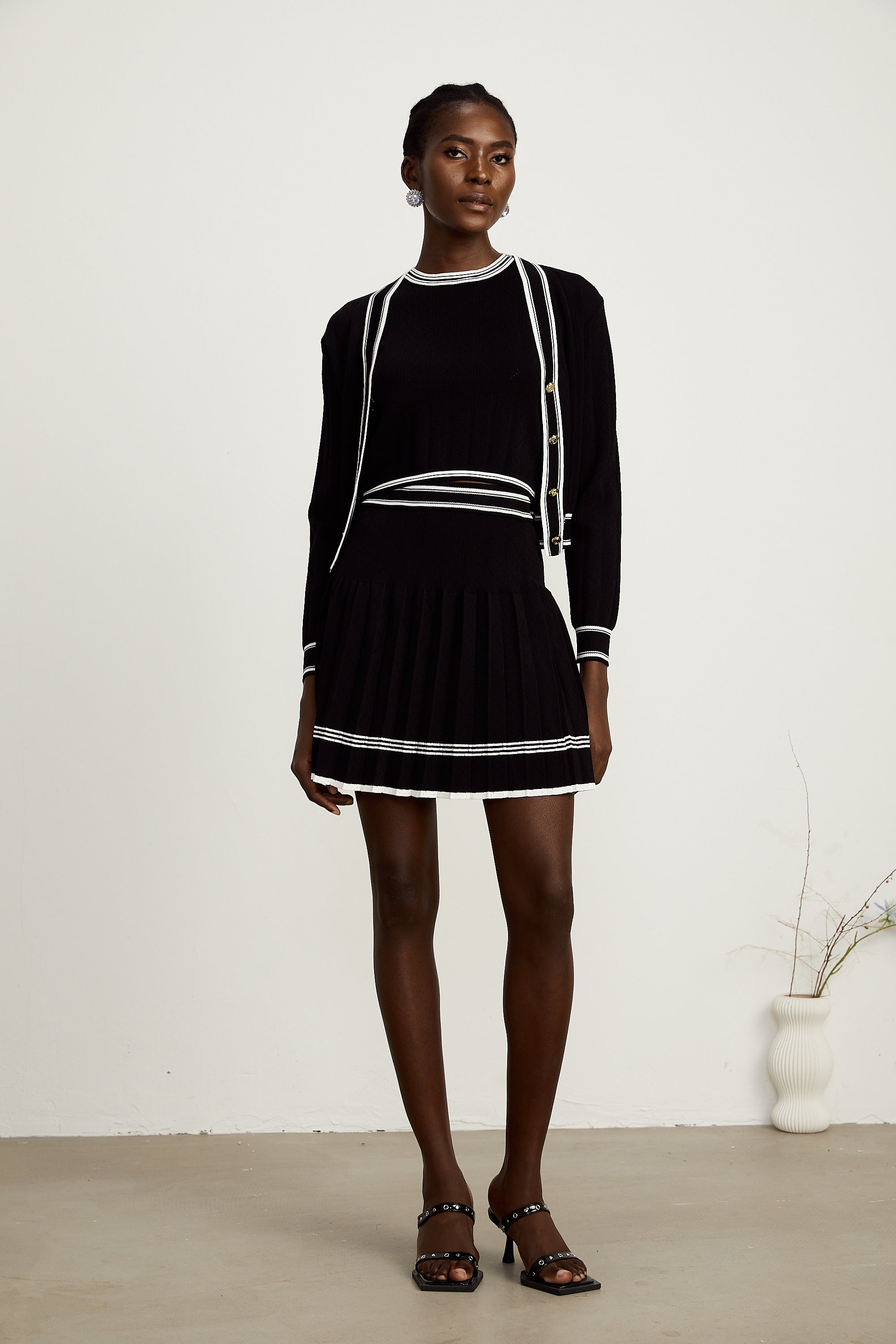 Daphné top ve etek takım