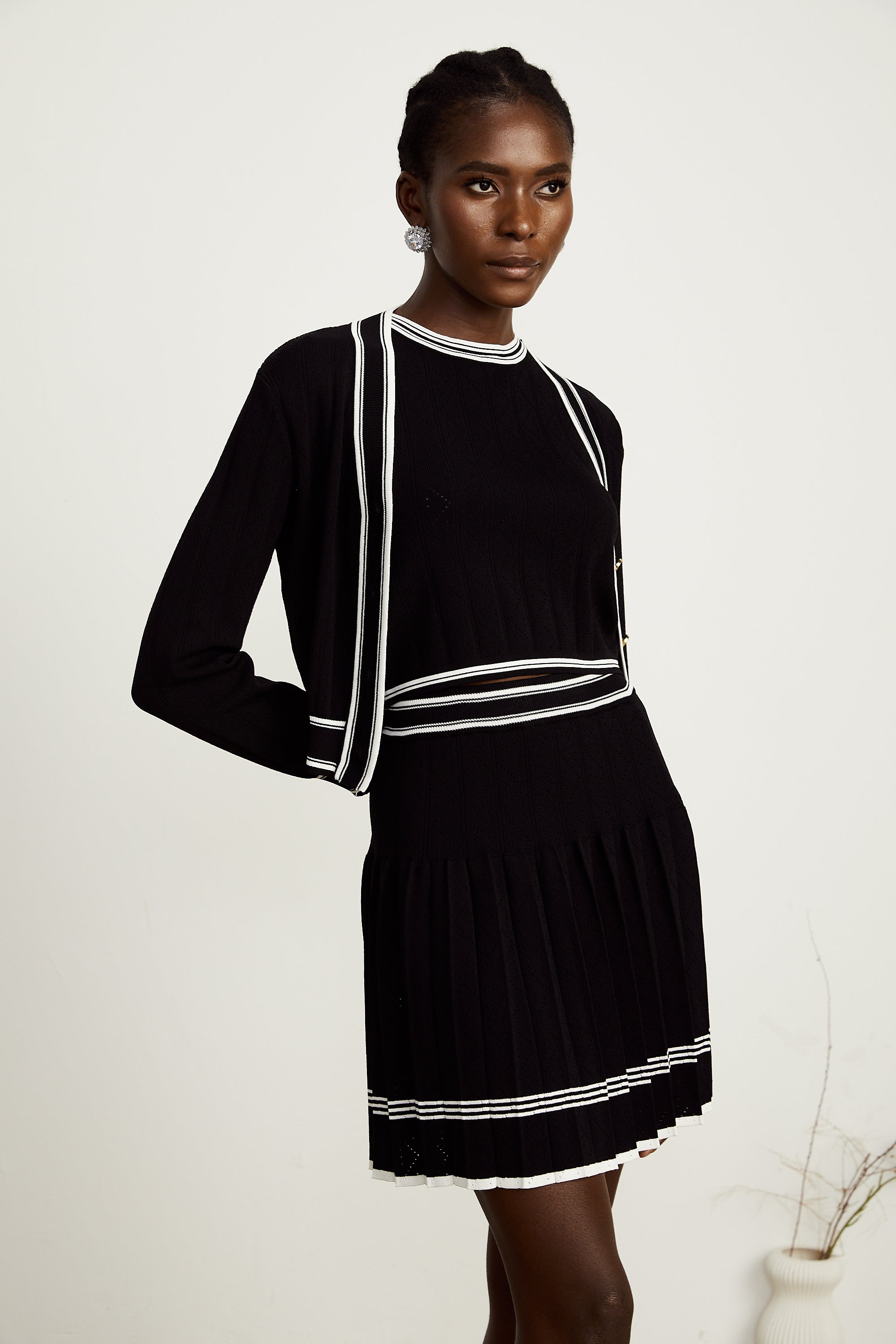 Daphné top ve etek takım