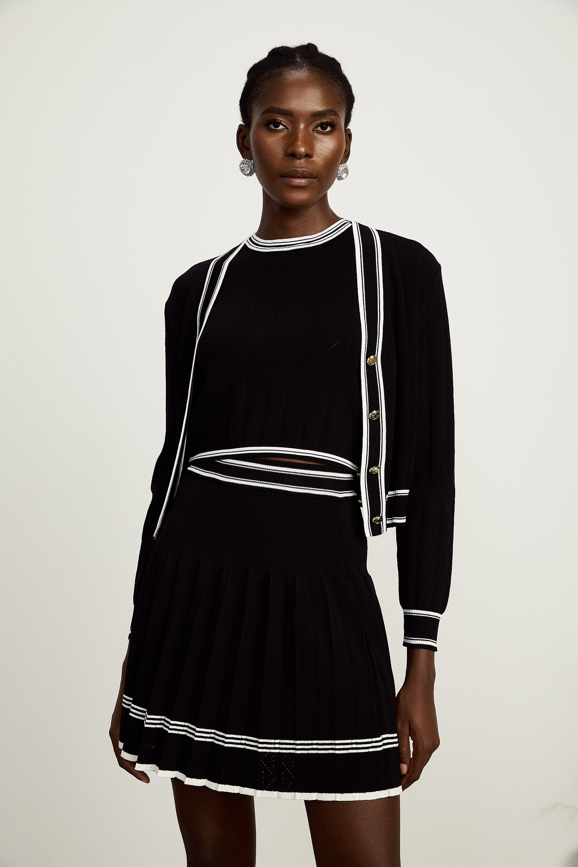 Daphné top ve etek takım