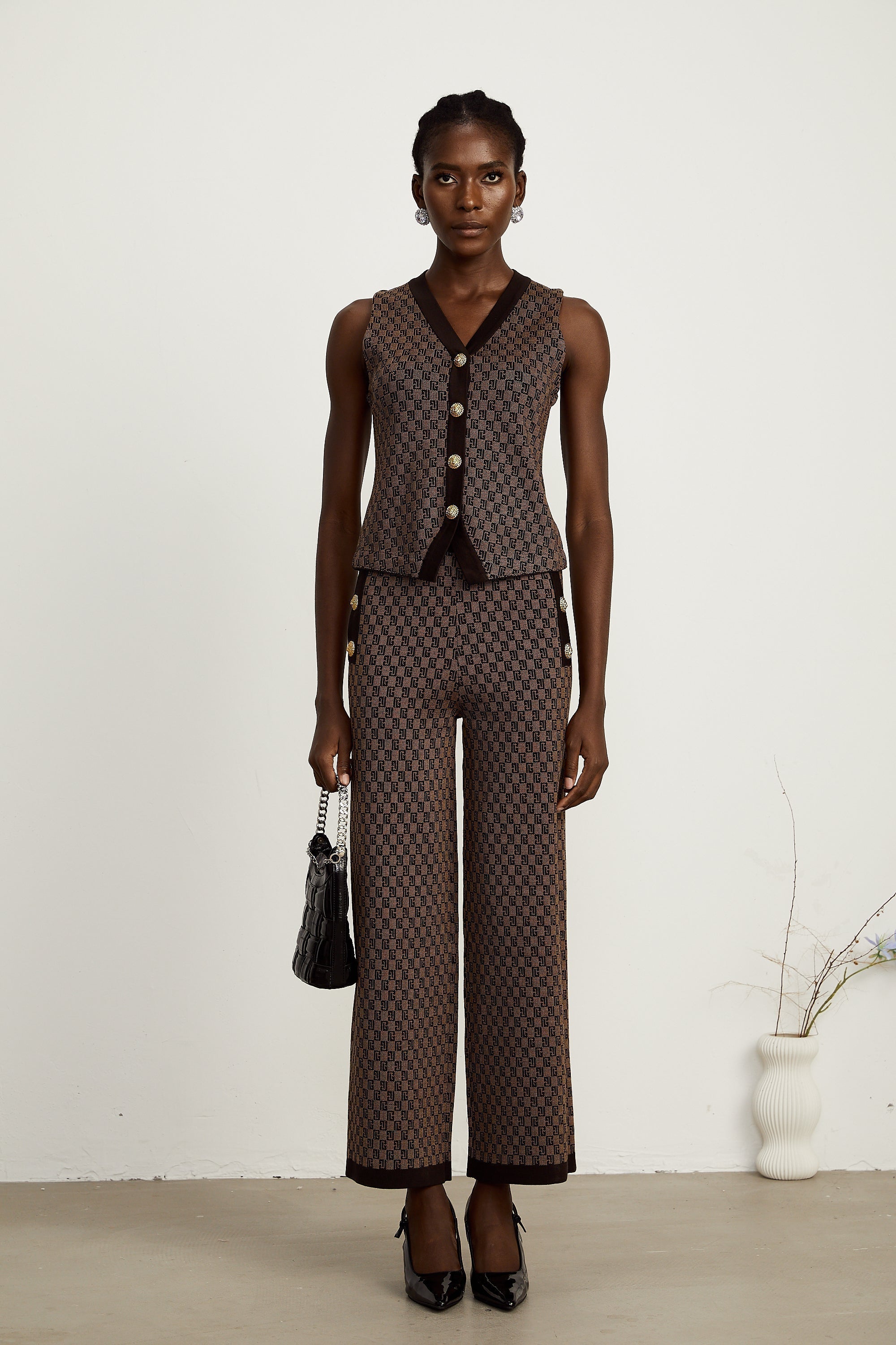 Cyrielle top ve pantolon takım