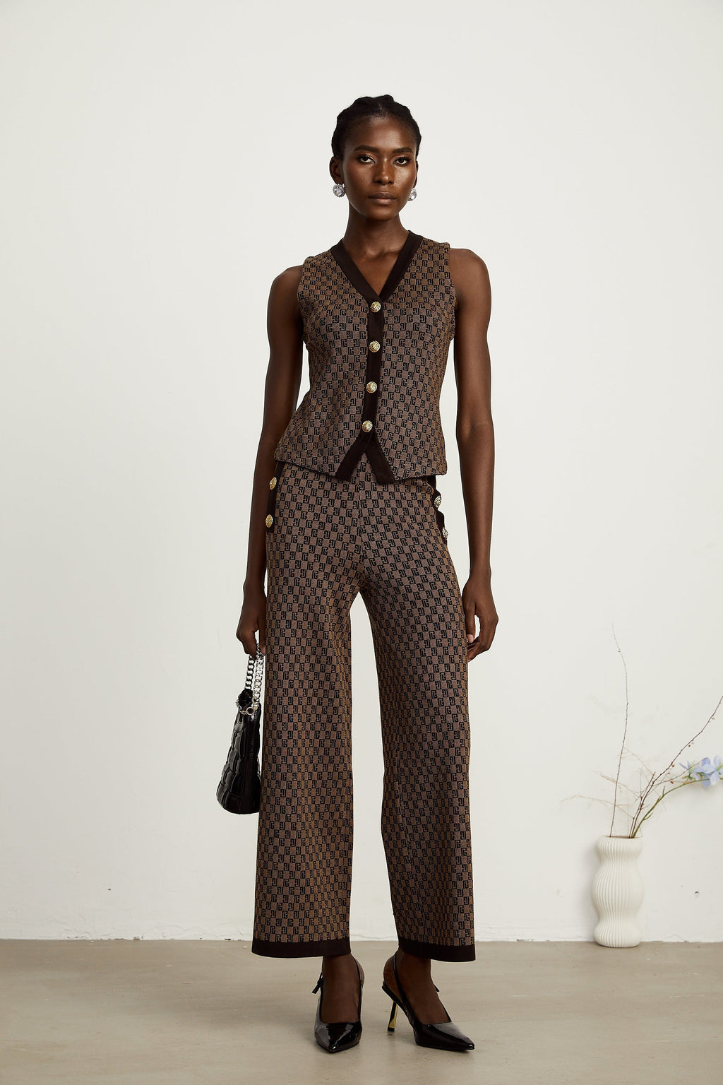 Cyrielle top ve pantolon takım