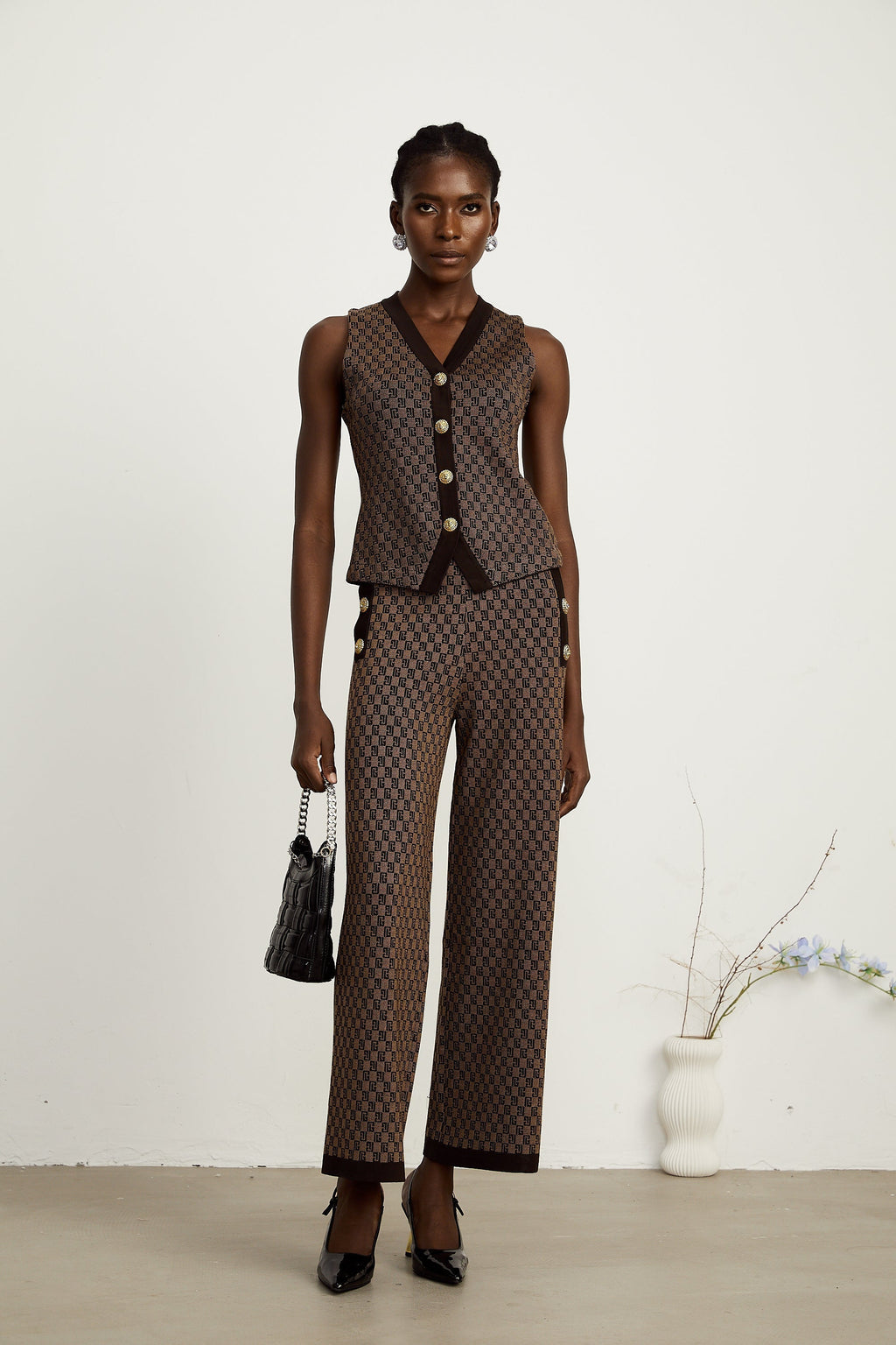 Cyrielle top ve pantolon takım