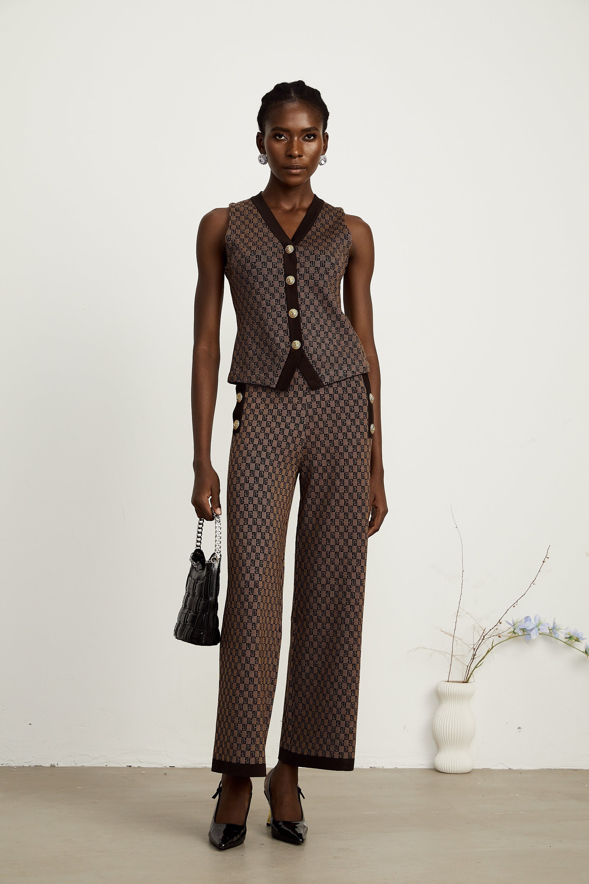 Cyrielle top ve pantolon takım