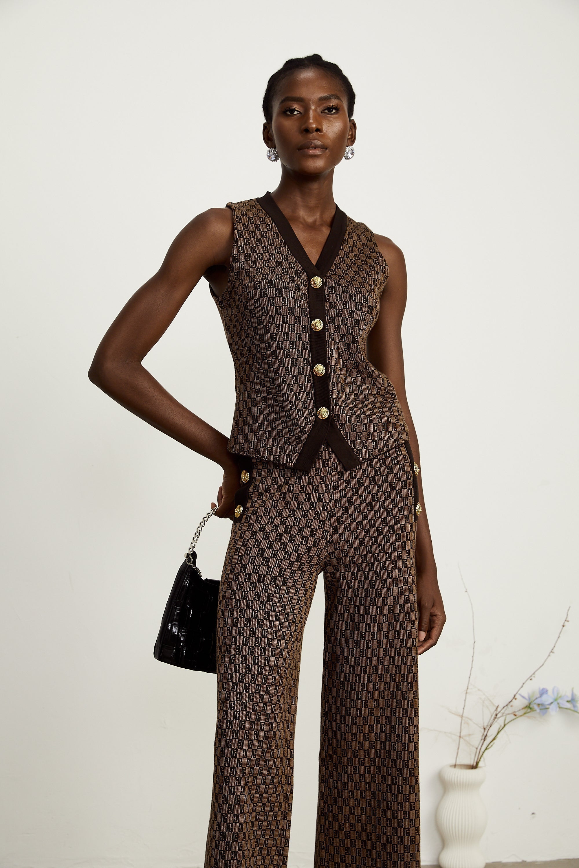 Cyrielle top ve pantolon takım