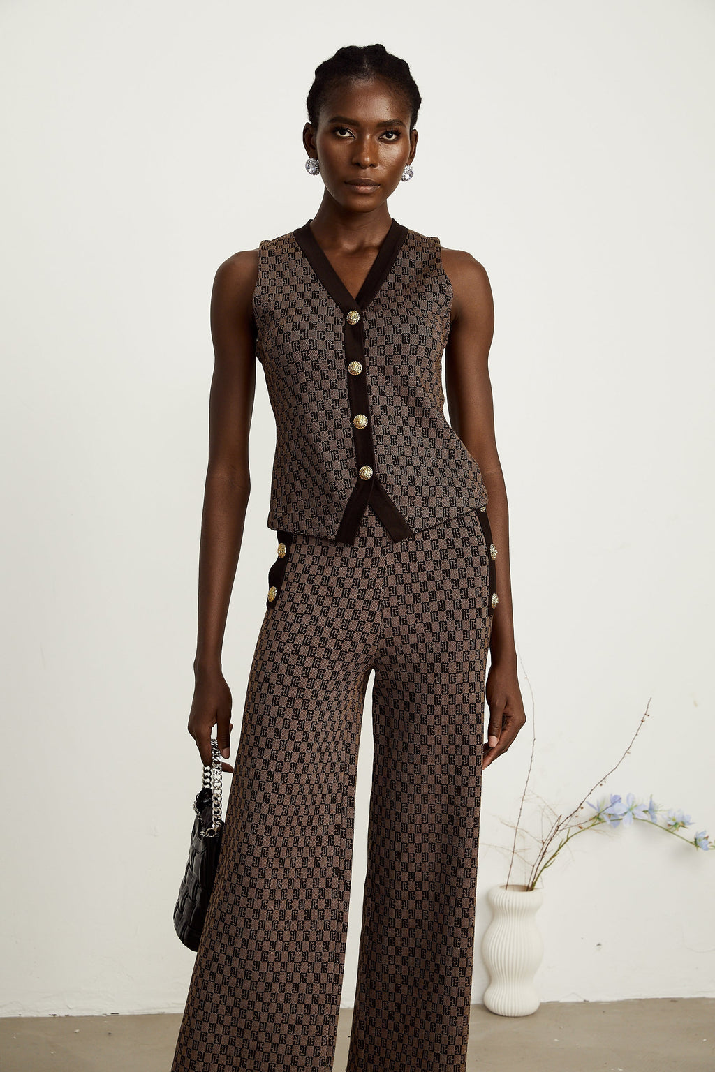 Cyrielle top ve pantolon takım