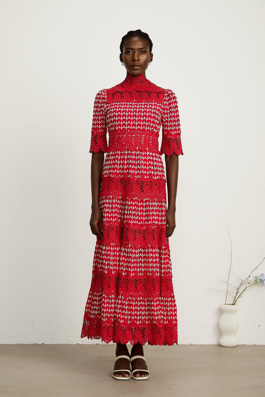 Chantal tarak midi elbise