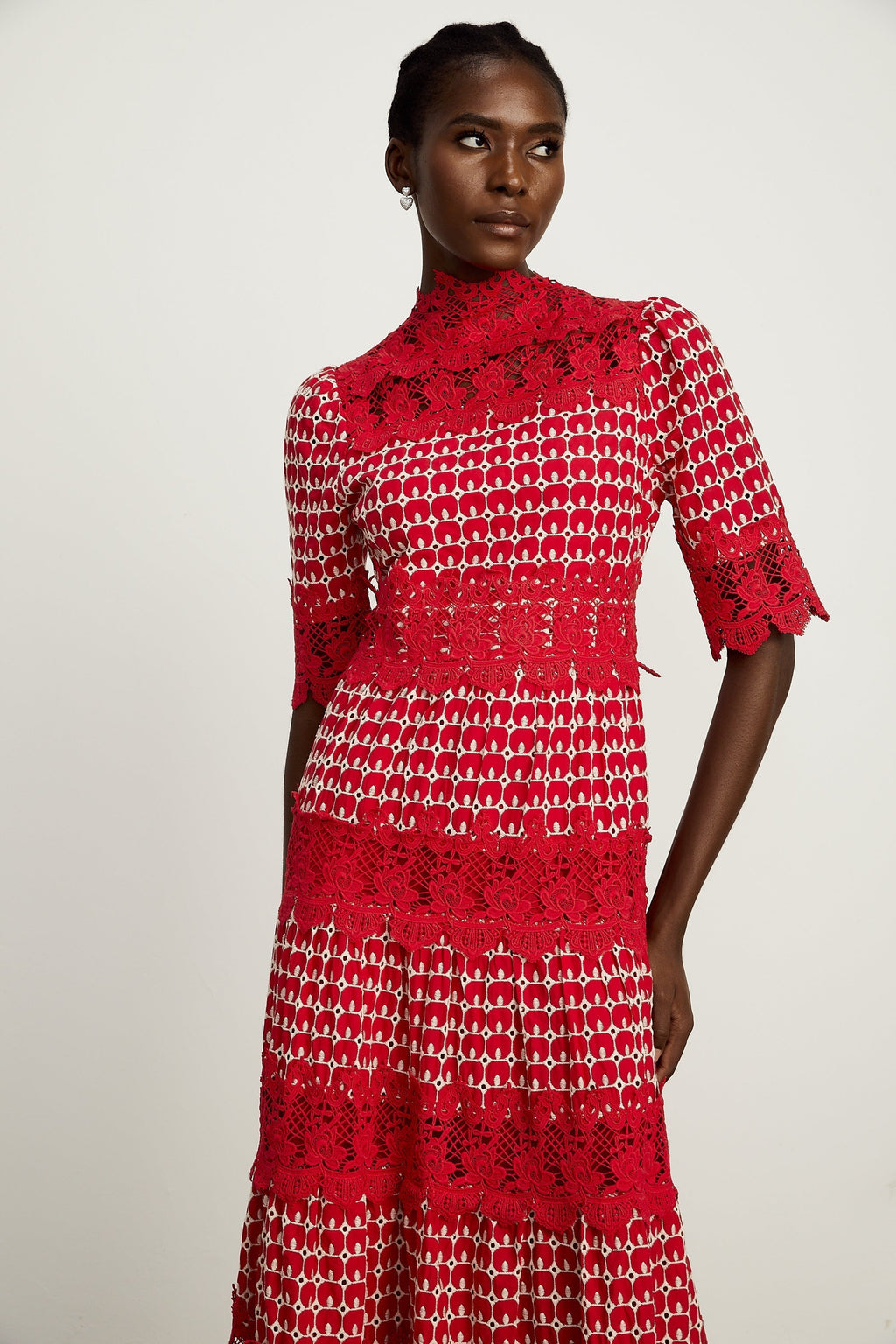 Chantal tarak midi elbise