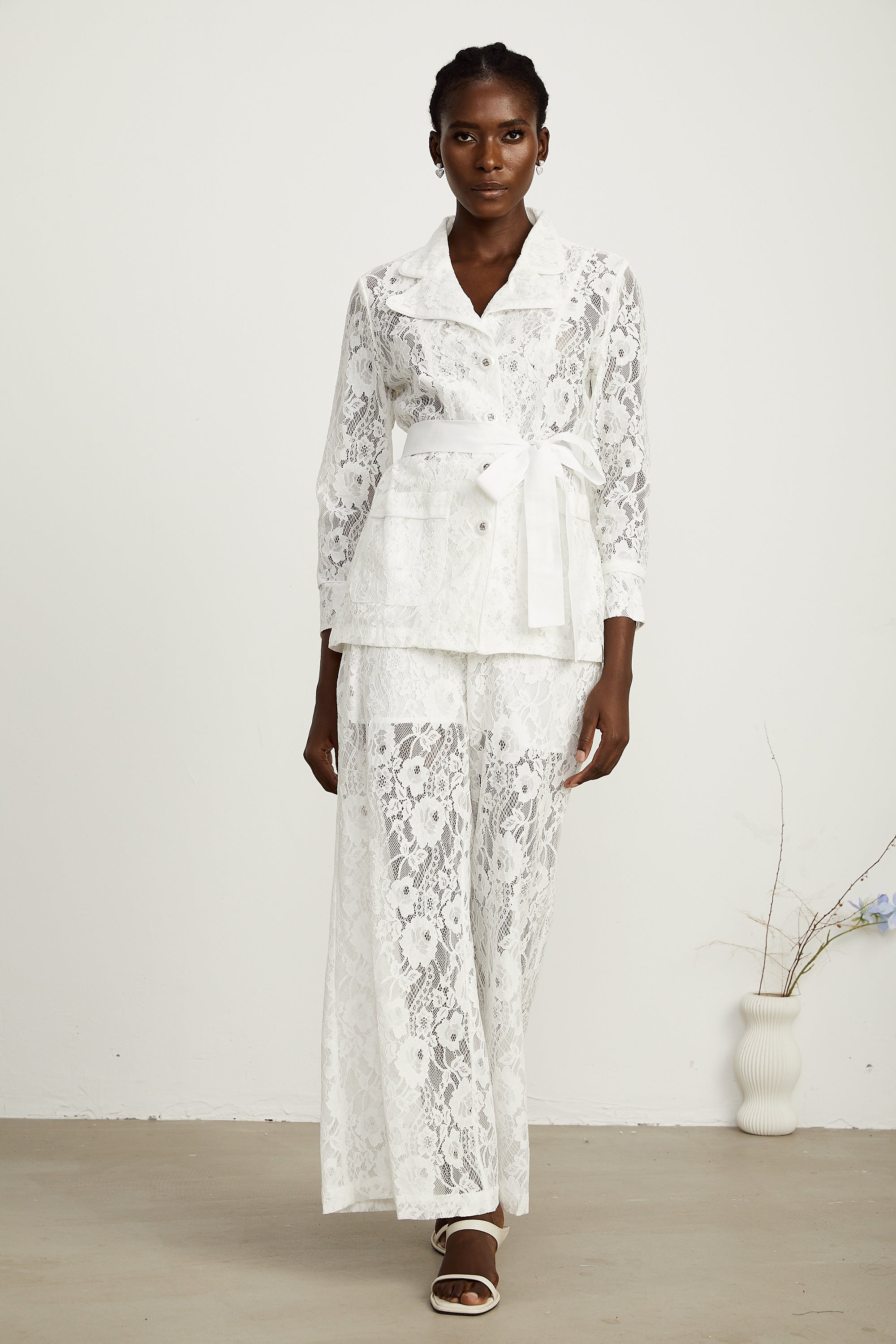 Chloé bağcıklı top ve pantolon takım