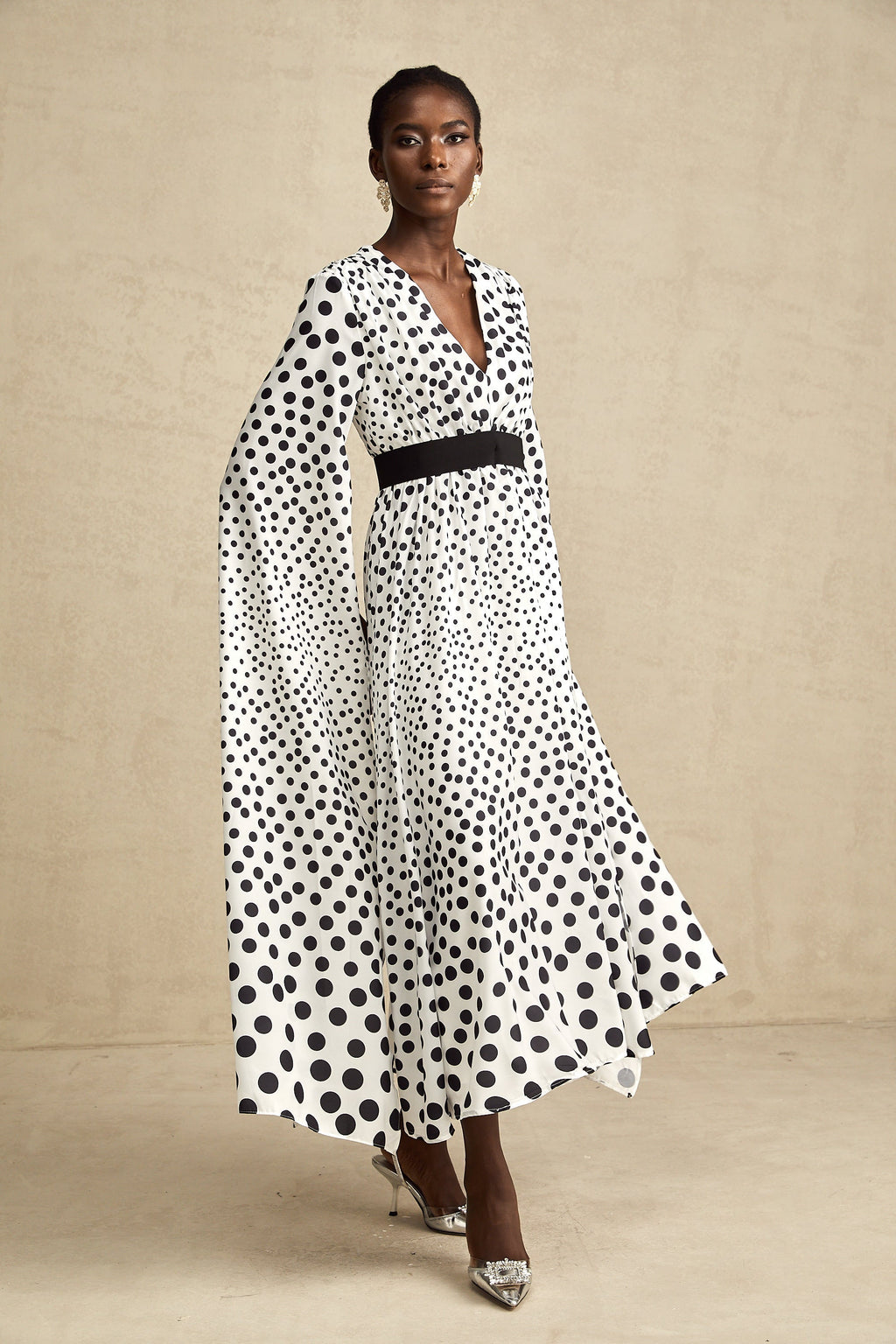 Brigitte midi elbise