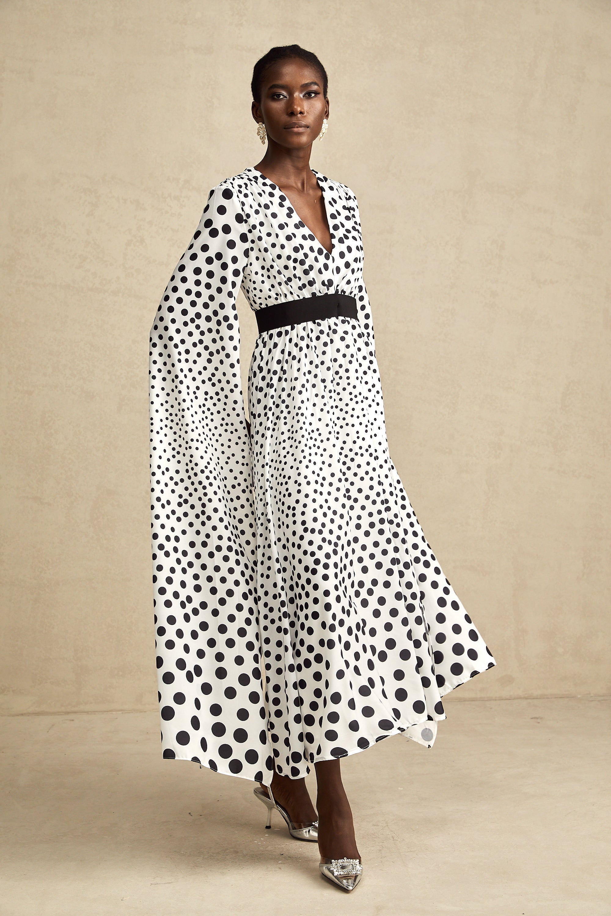 Brigitte midi elbise