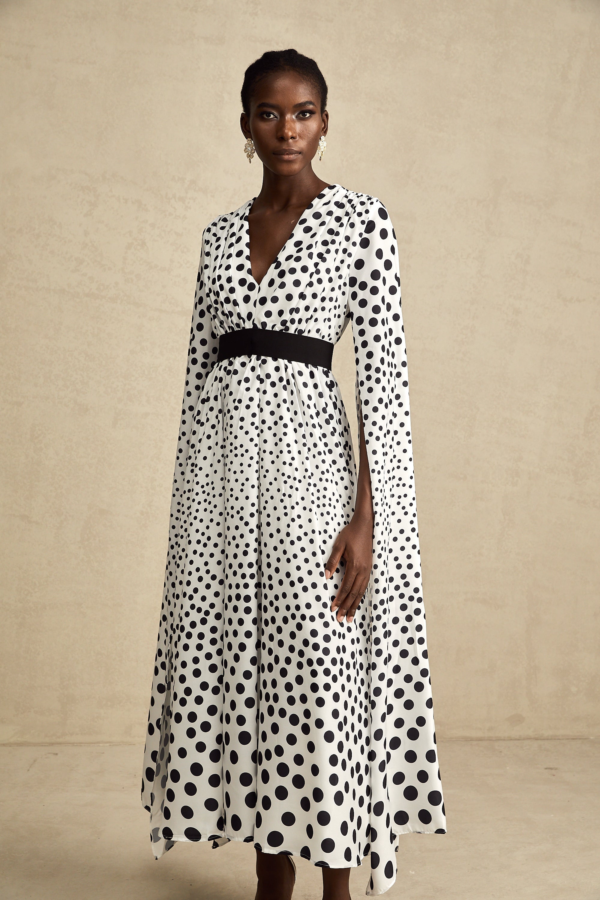 Brigitte midi elbise