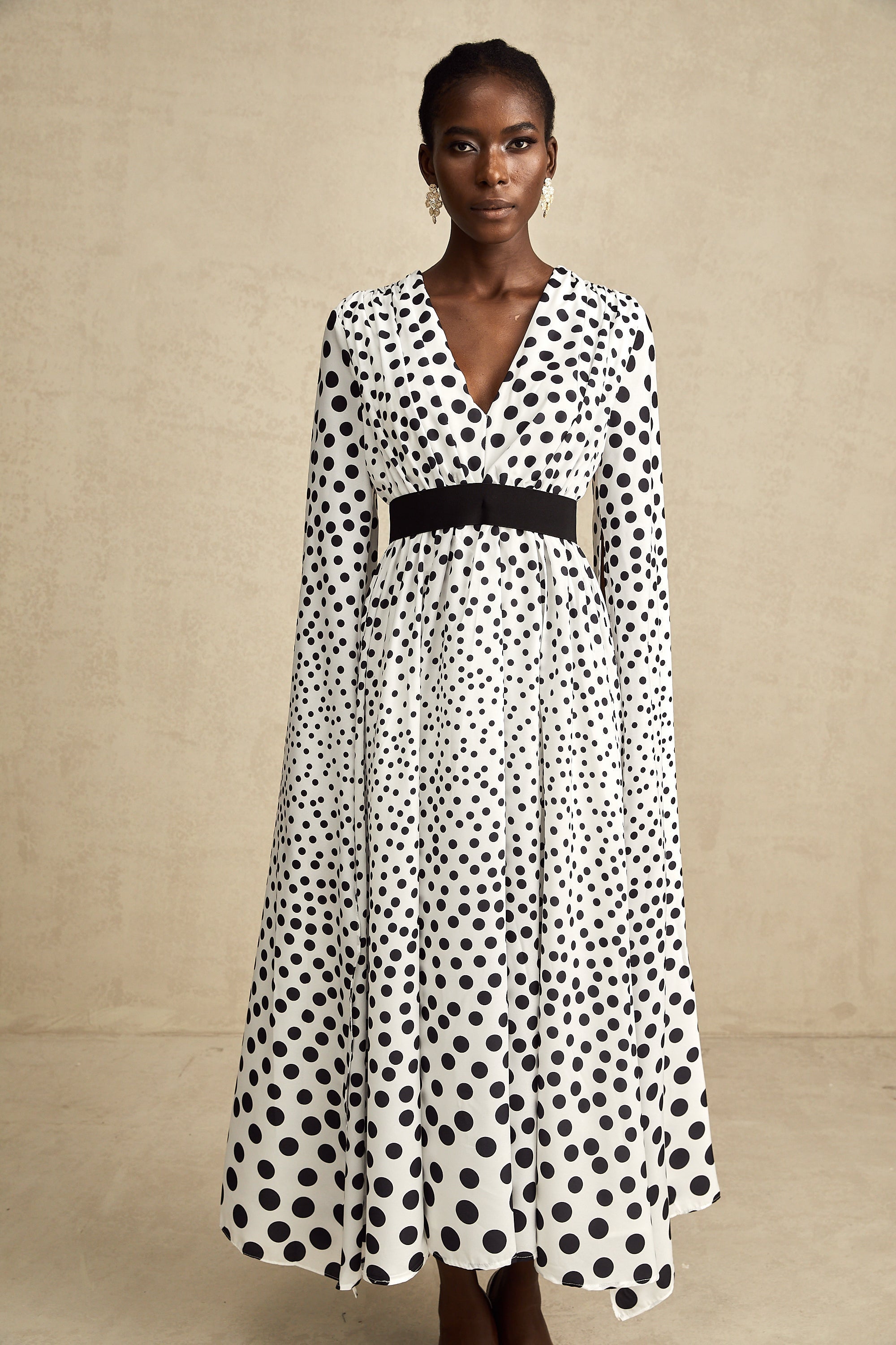 Brigitte midi elbise