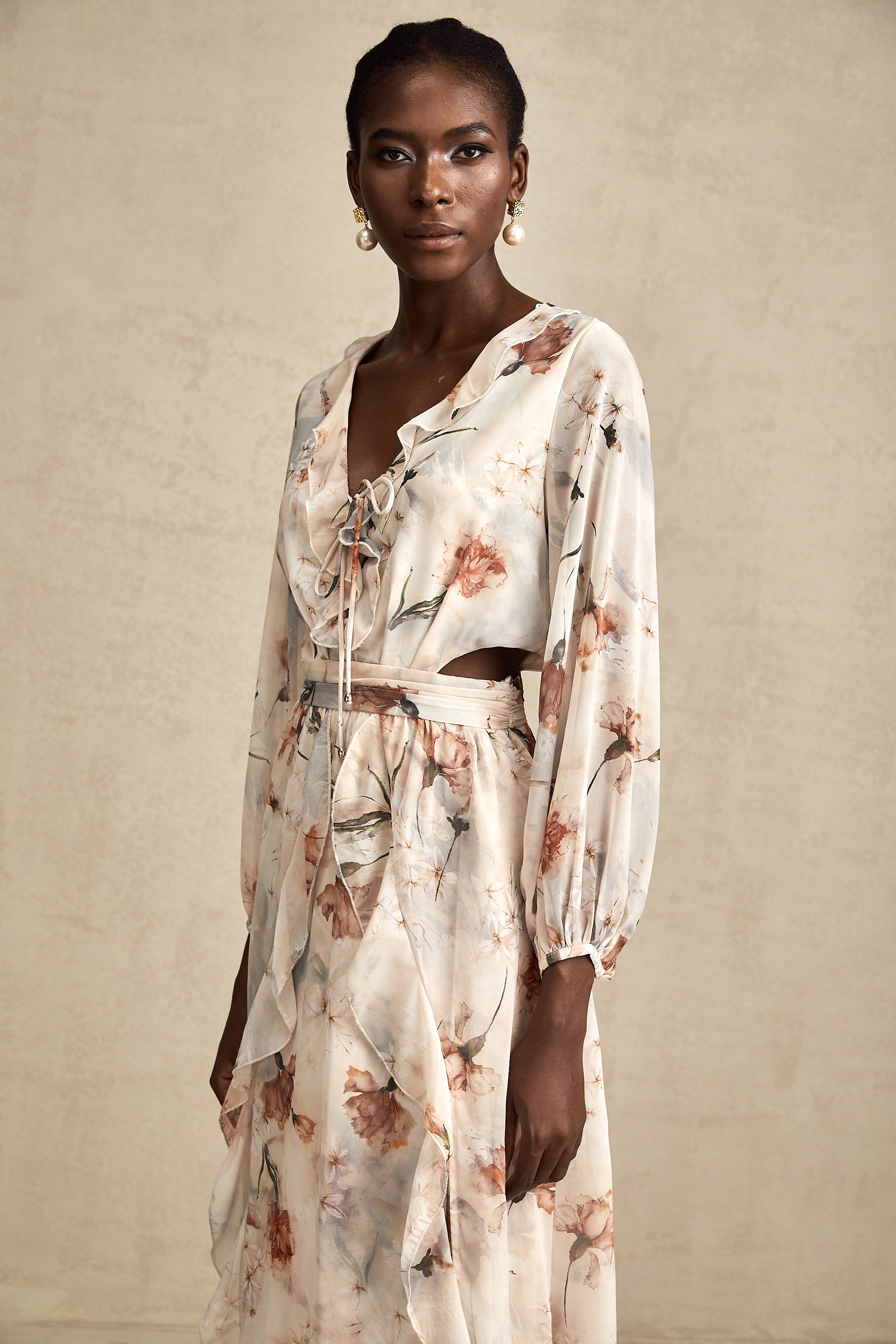 Bérengère midi elbise