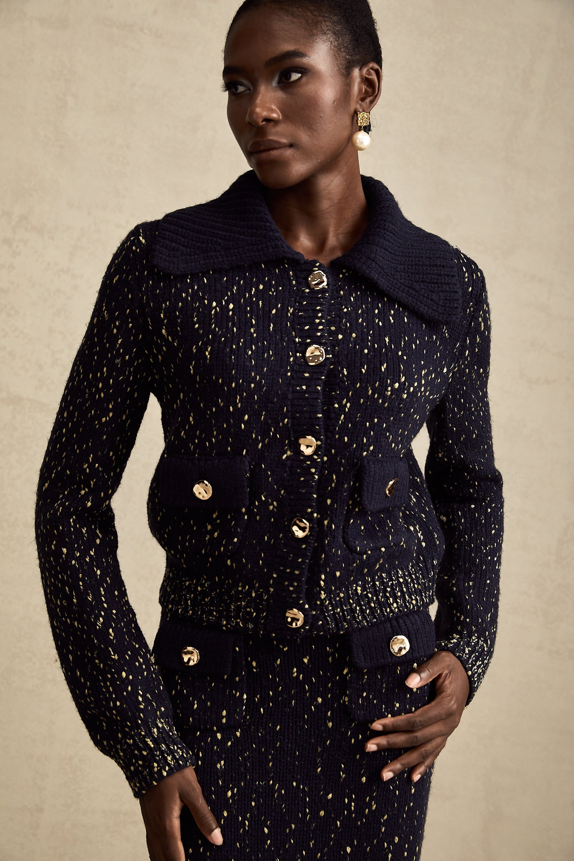 Claudine ceket ve etek takım