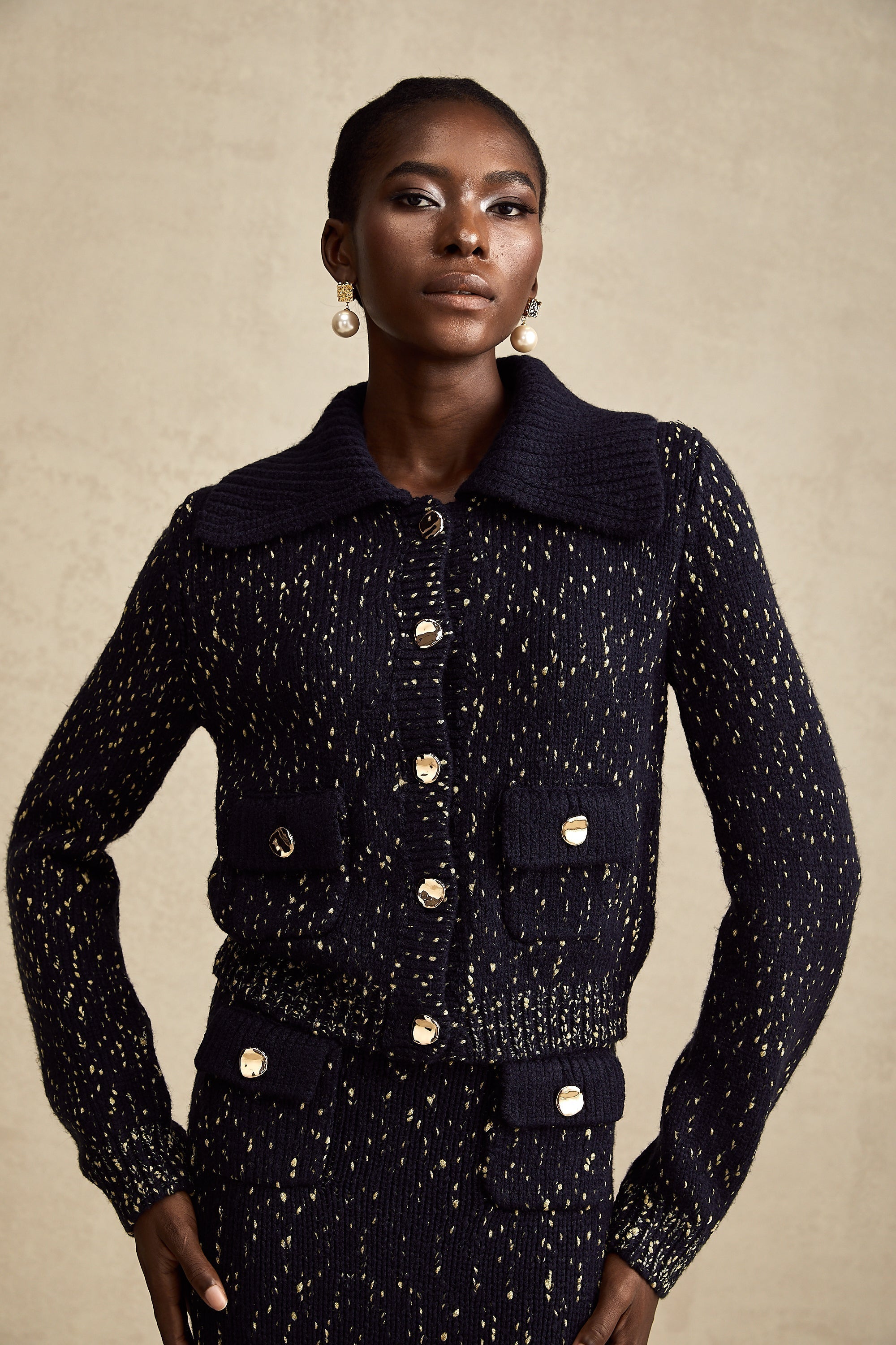 Claudine ceket ve etek takım