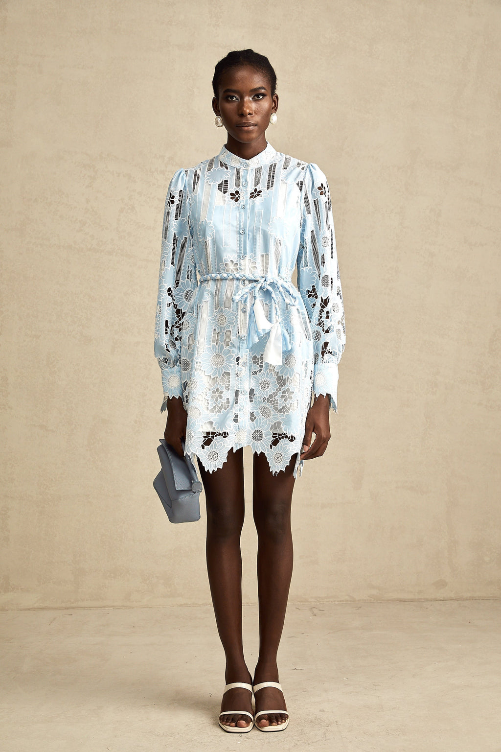 Catherine dantel mini elbise