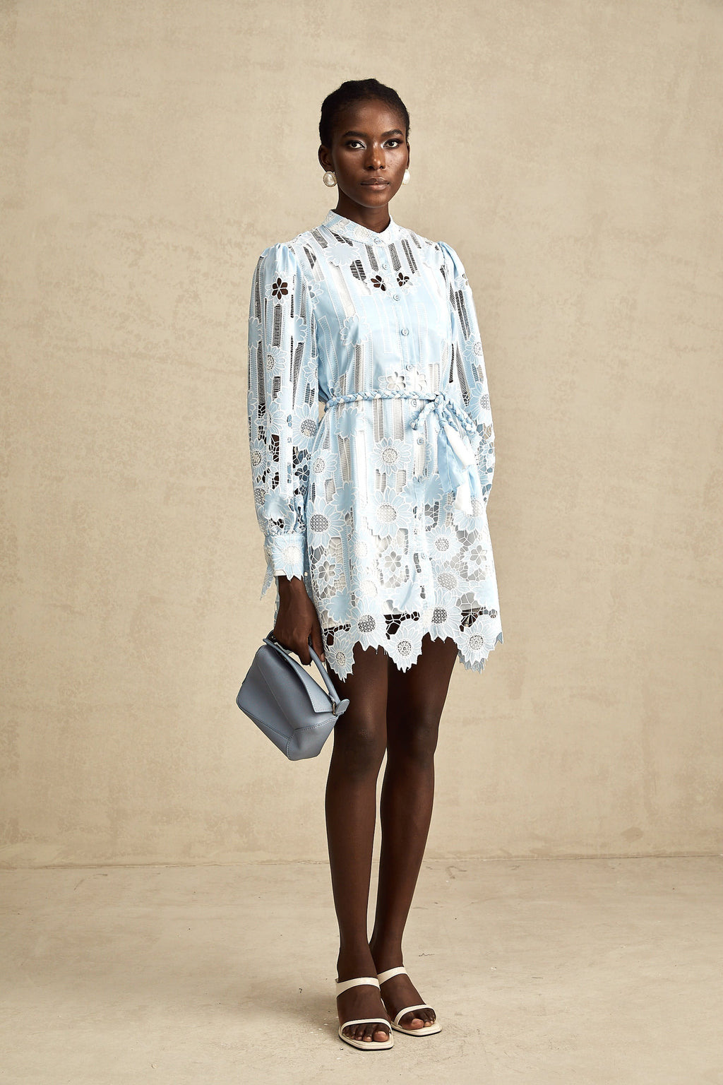 Catherine dantel mini elbise