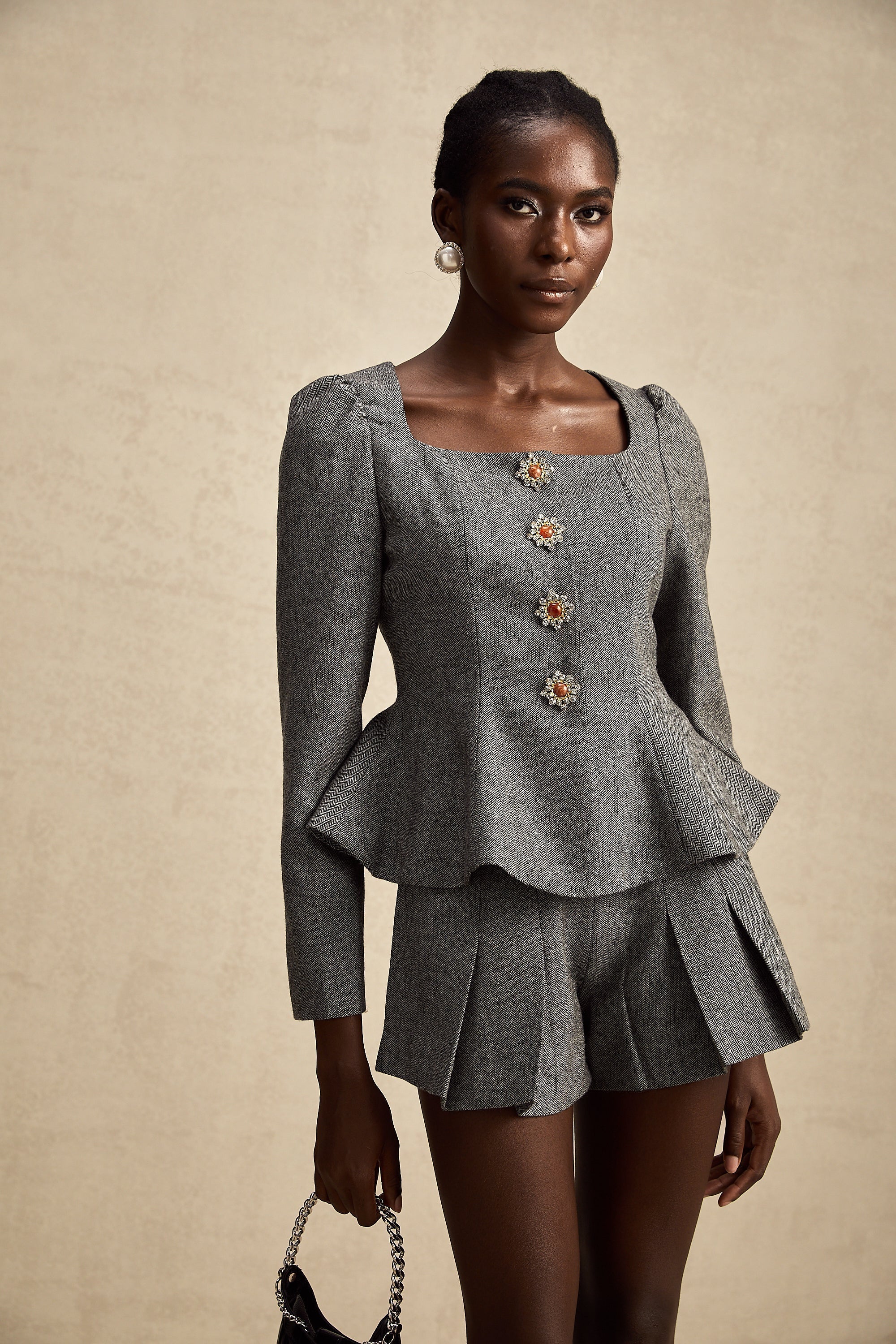 Agathe top ve etek takım