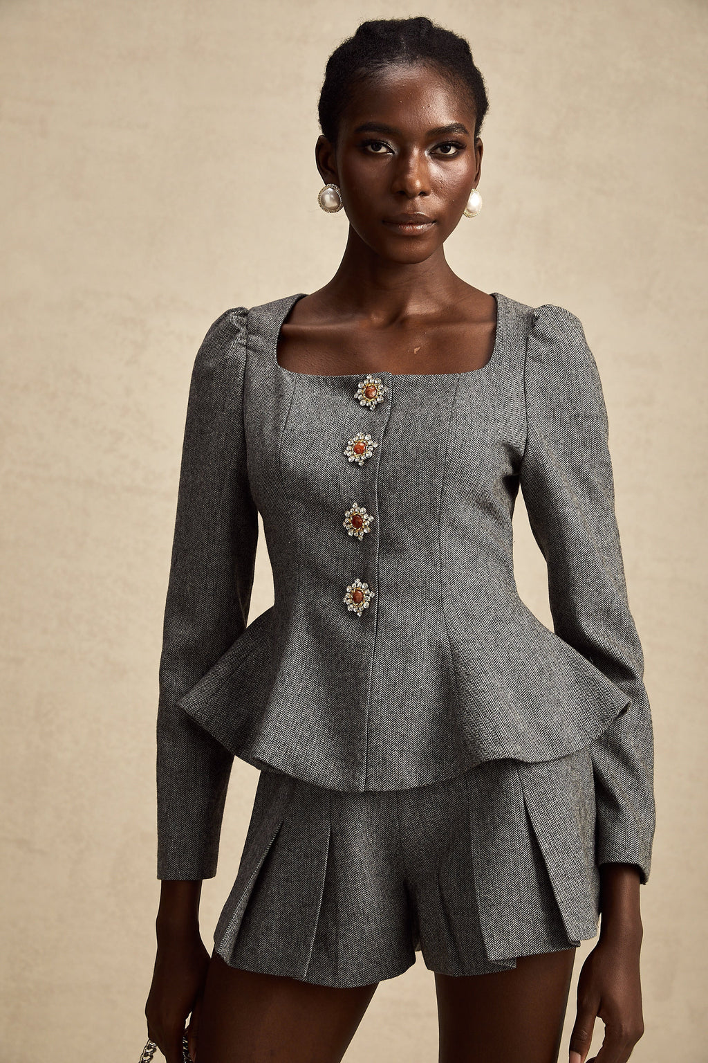 Agathe top ve etek takım