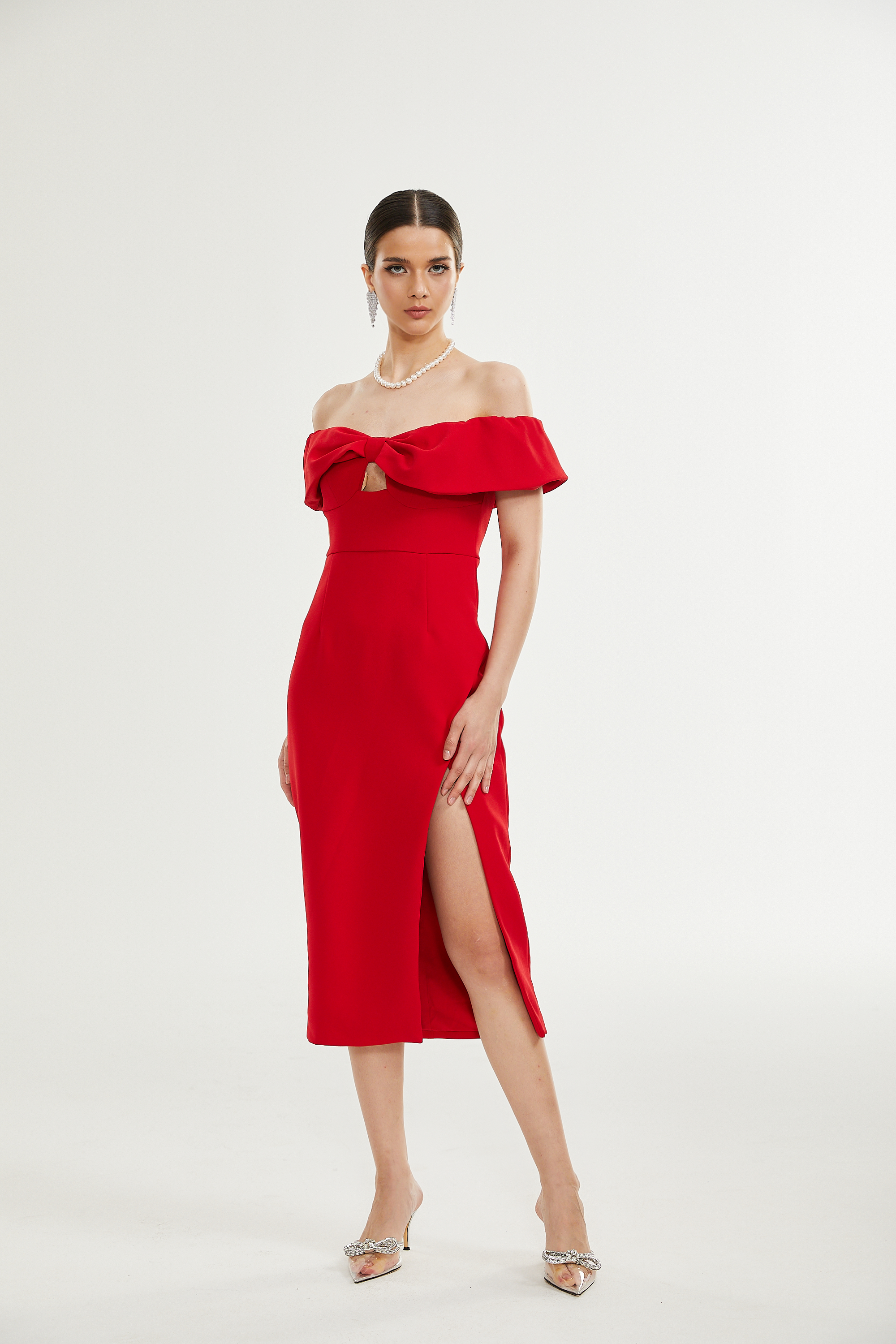 Catriona midi elbise