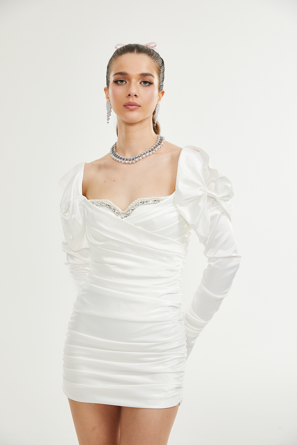 Avalon kristal mini elbise