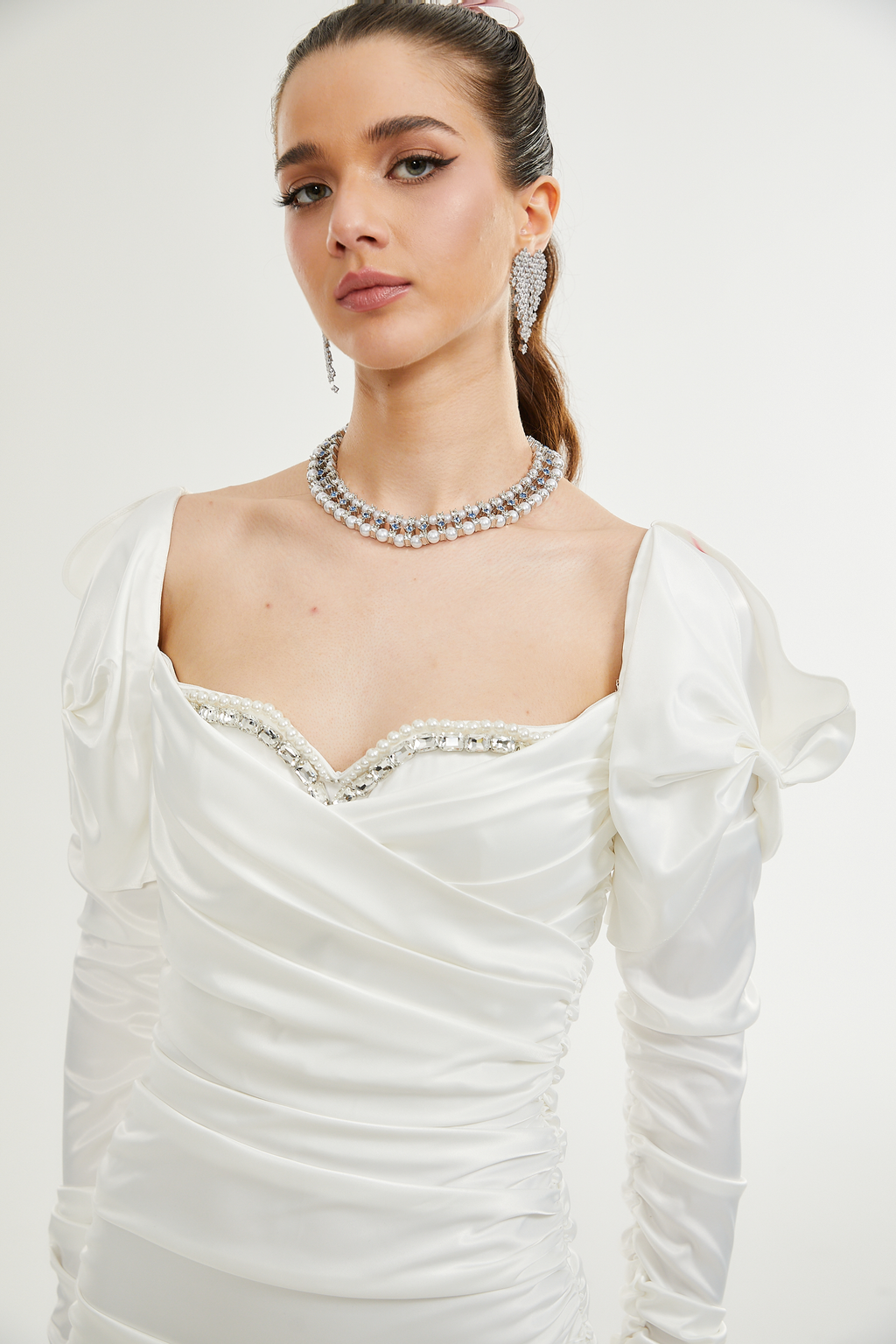 Avalon kristal mini elbise