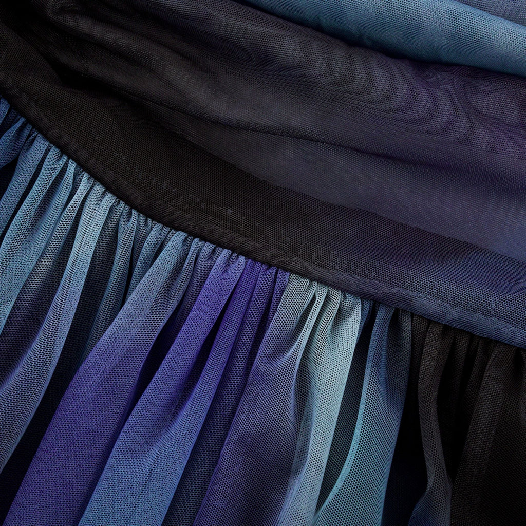 Céleste pile midi elbise