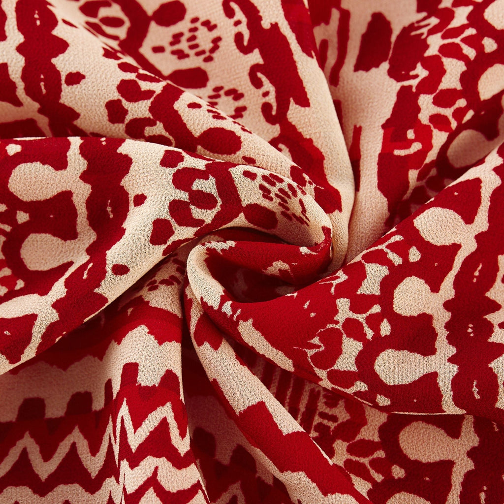 Camillera desenli midi elbise