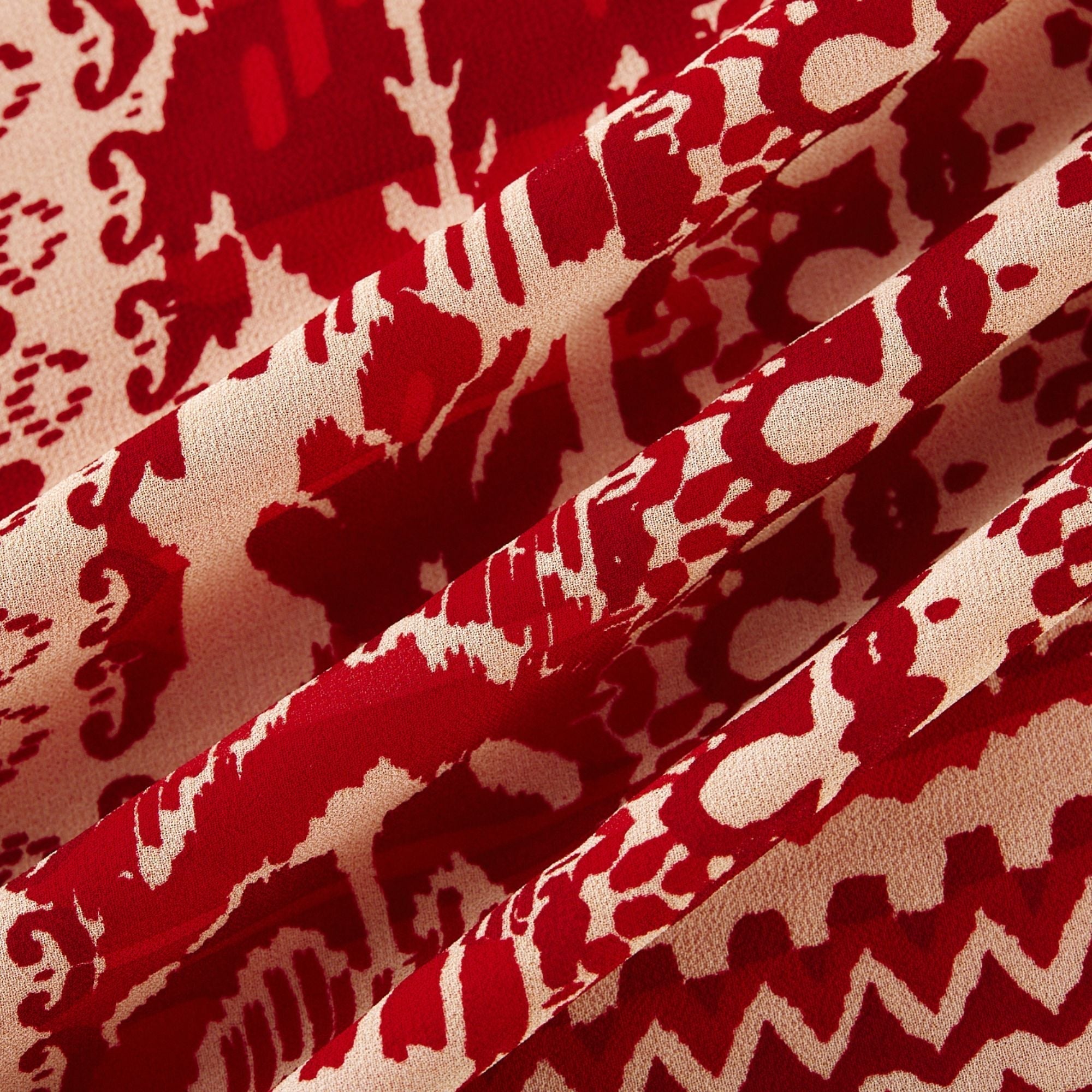 Camillera desenli midi elbise