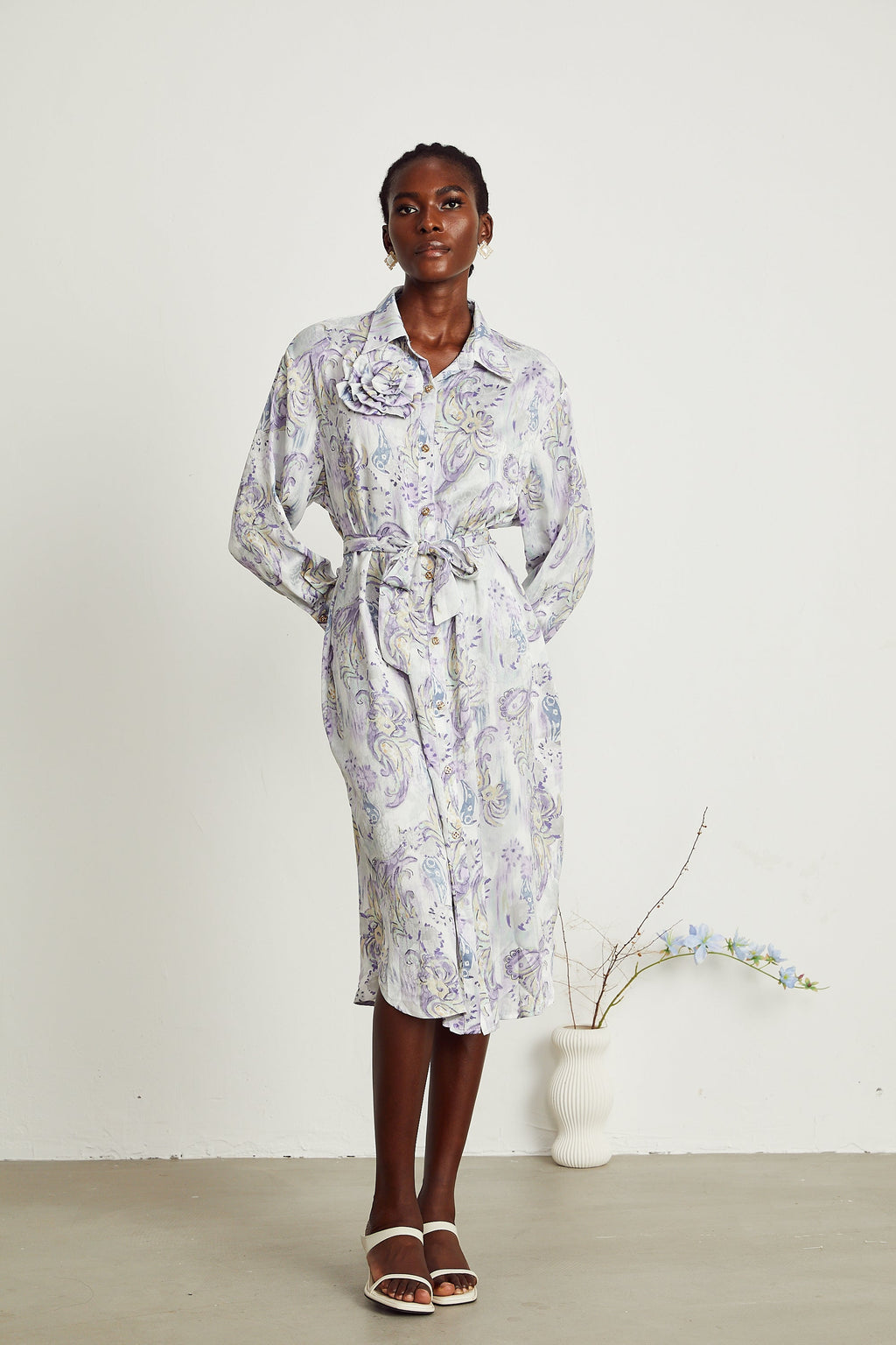 Clothilde midi elbise