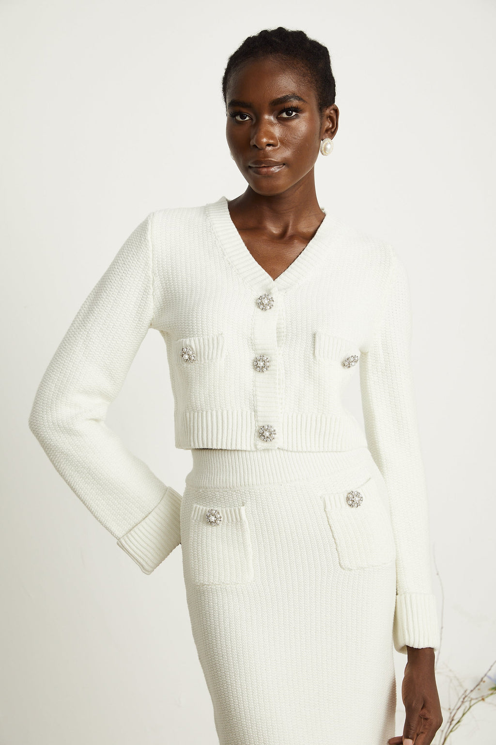 Clarisse hırka ve etek takım