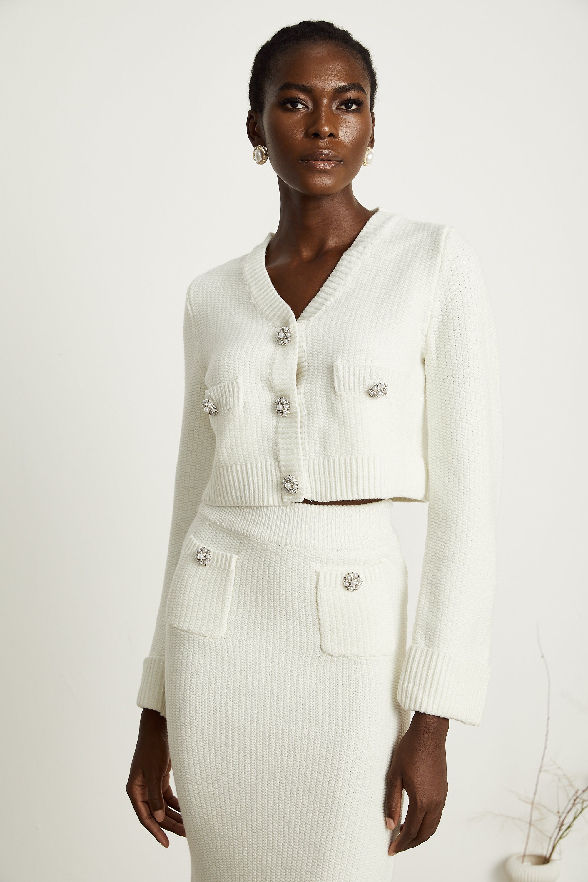 Clarisse hırka ve etek takım