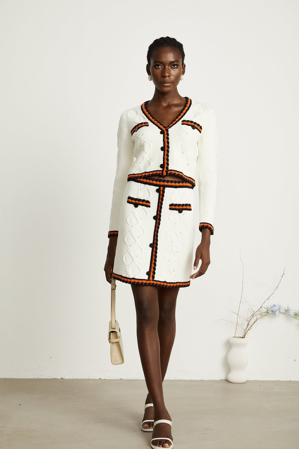 Cécilie hırka ve etek takım