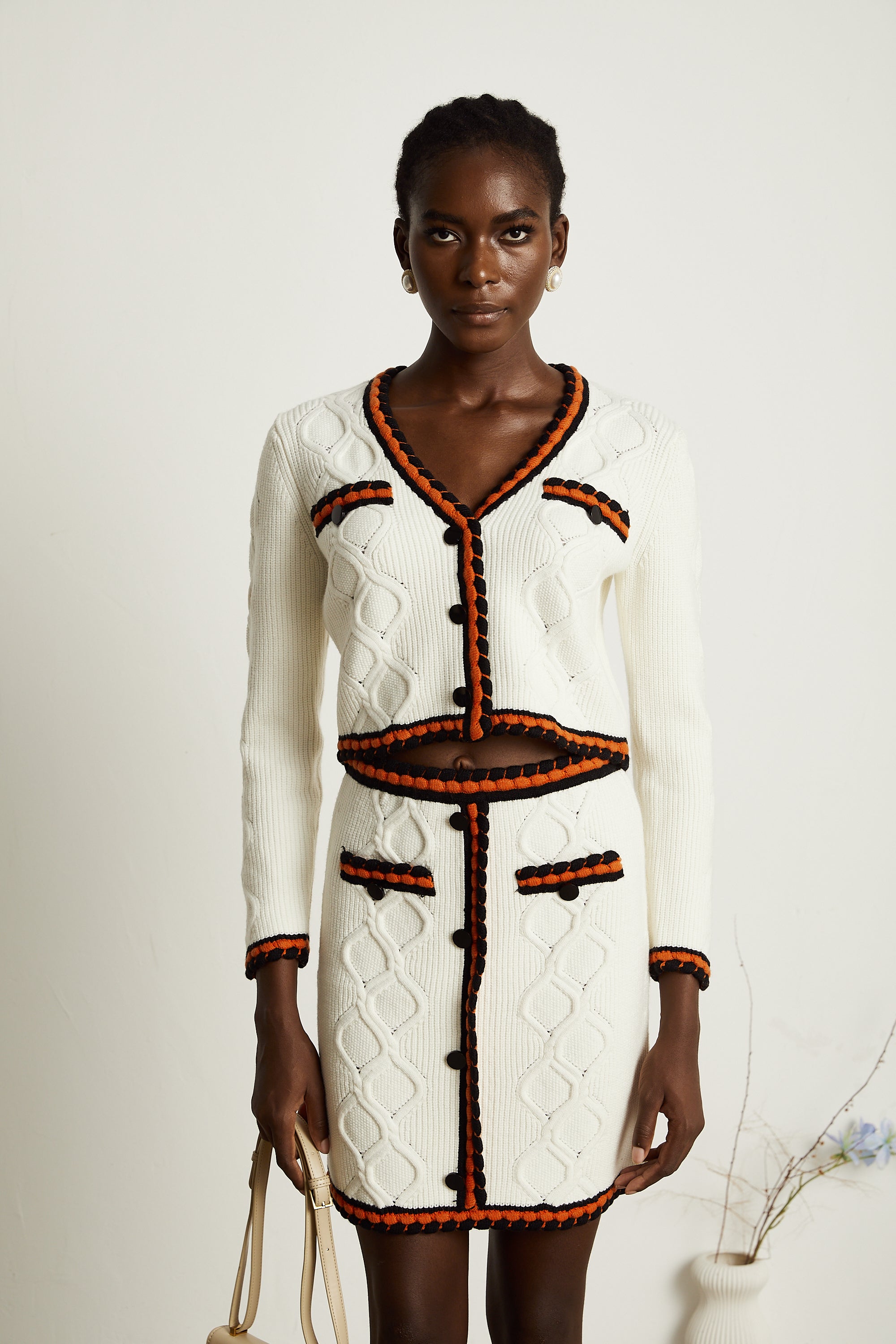 Cécilie hırka ve etek takım