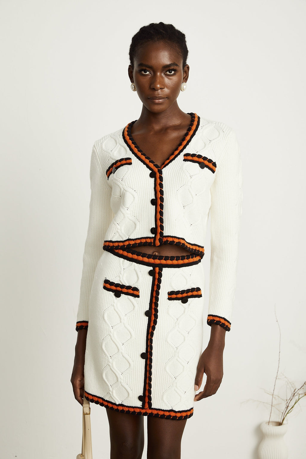 Cécilie hırka ve etek takım